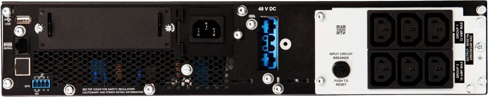 Источник бесперебойного питания APC Smart-UPS SRT SRT1500RMXLI-NC 1500Вт 1500ВА черный/черный — миниатюра 2
