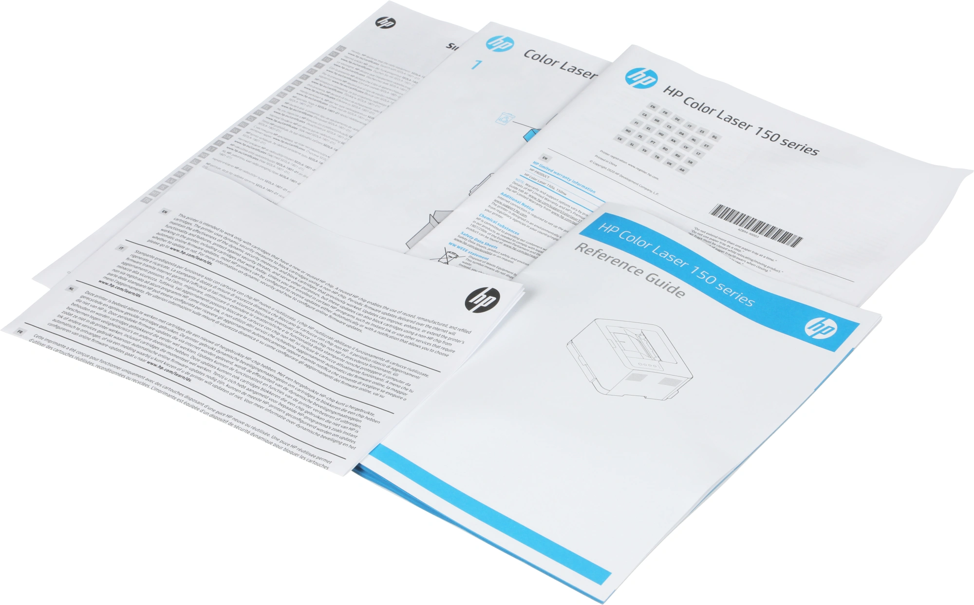 Принтер лазерный HP Color LaserJet 150nw (4ZB95A) A4 WiFi белый — миниатюра 2