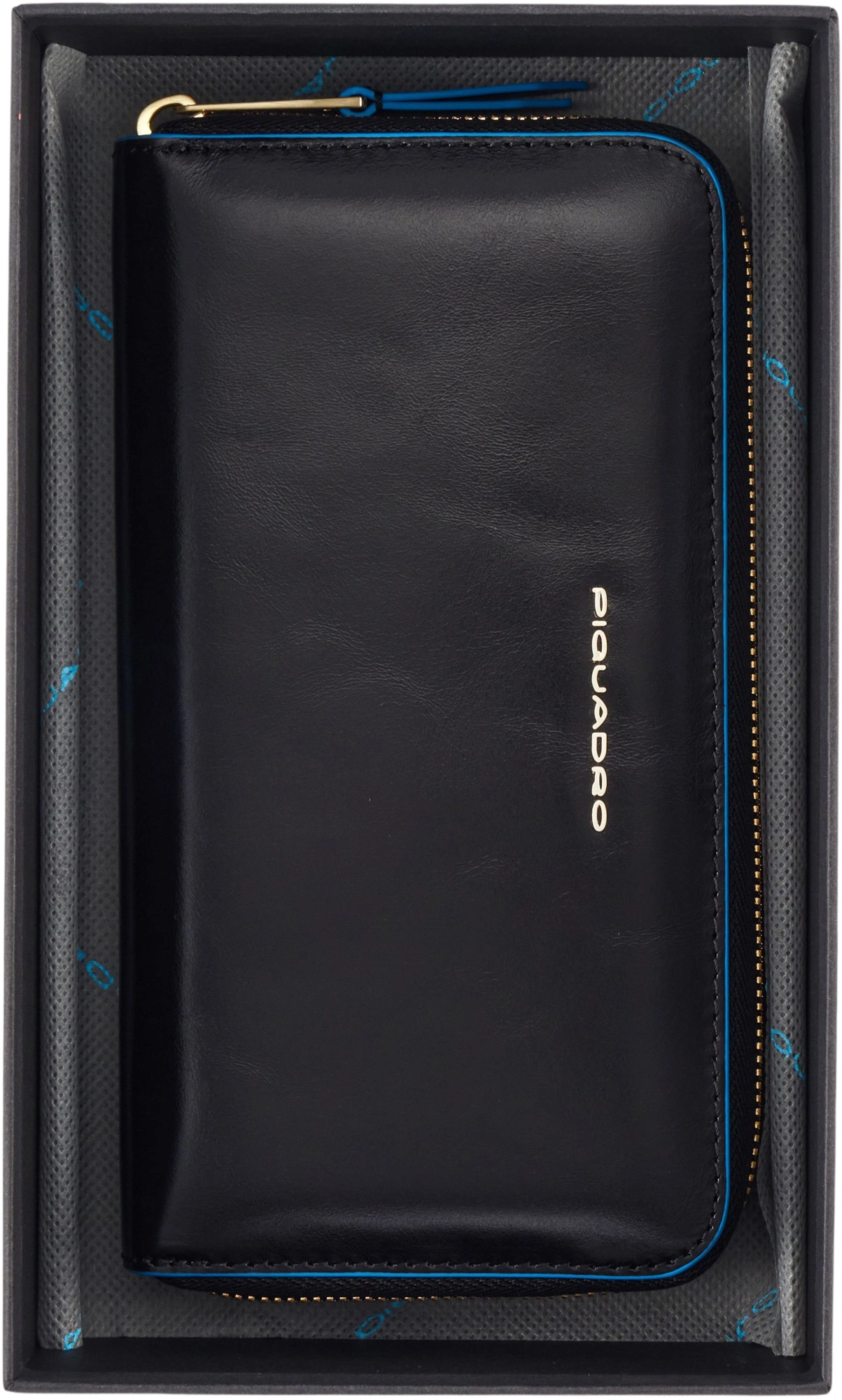 Кошелек женский Piquadro Blue Square PD1515B2R/N черный натур.кожа — миниатюра 3