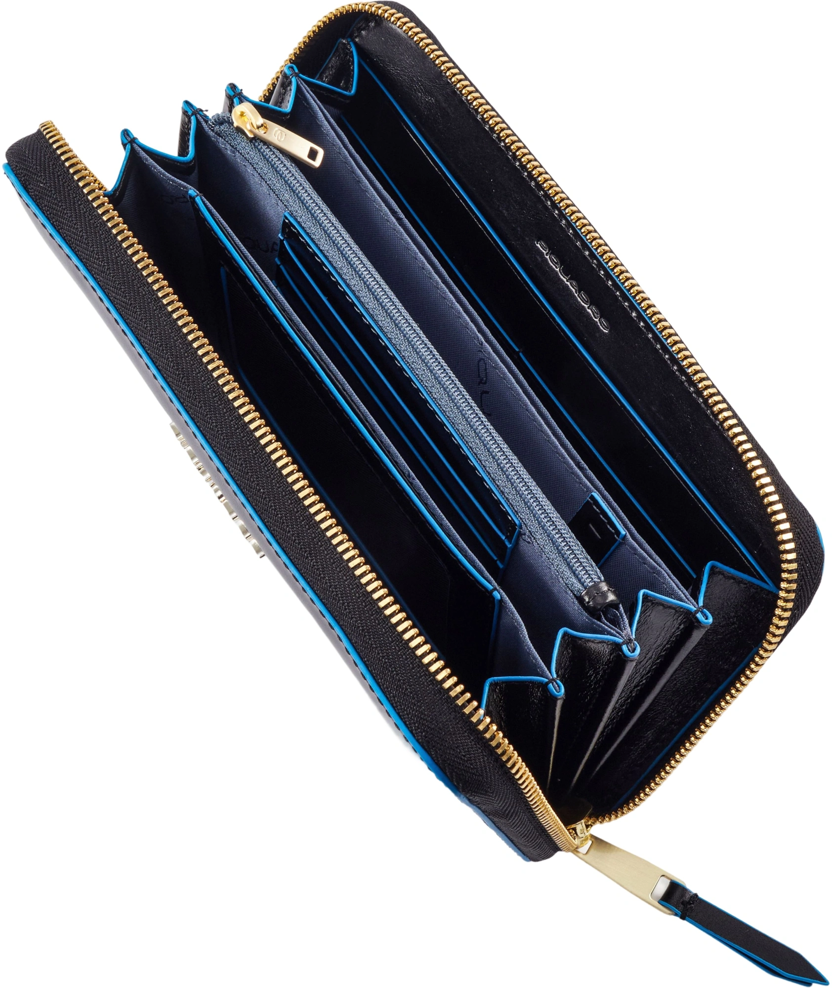 Кошелек женский Piquadro Blue Square PD1515B2R/N черный натур.кожа — миниатюра 5