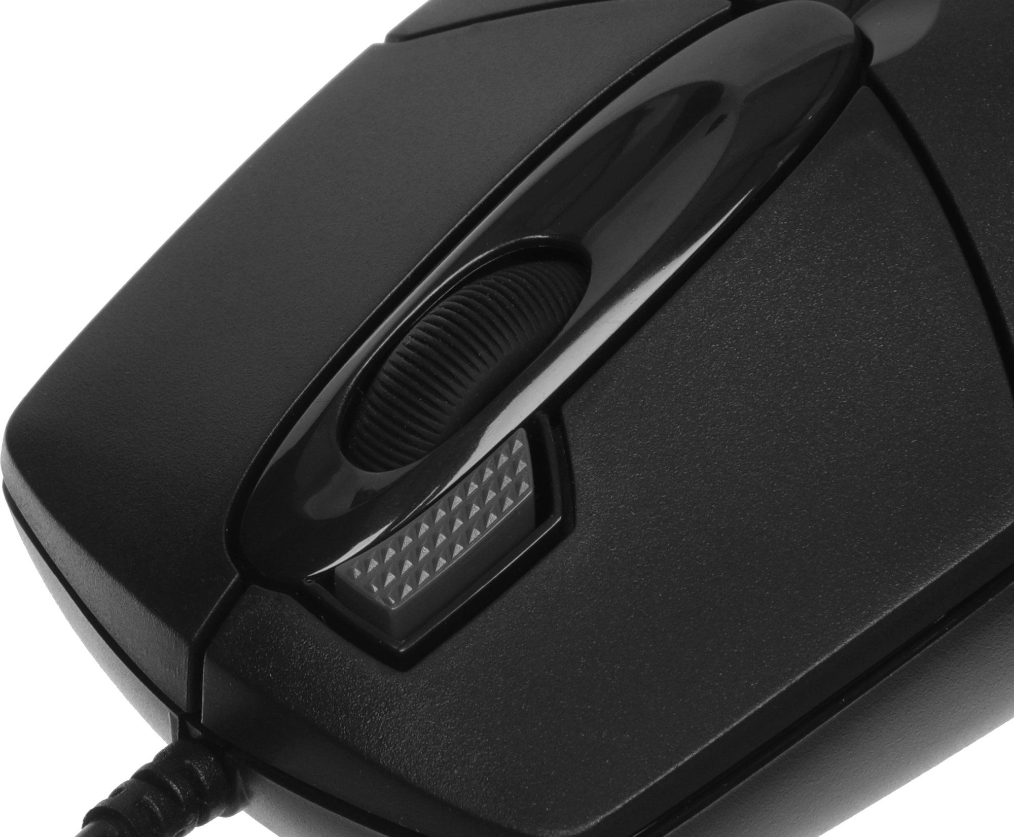 Мышь A4Tech OP-730D черный оптическая 1200dpi USB 4but — миниатюра 3