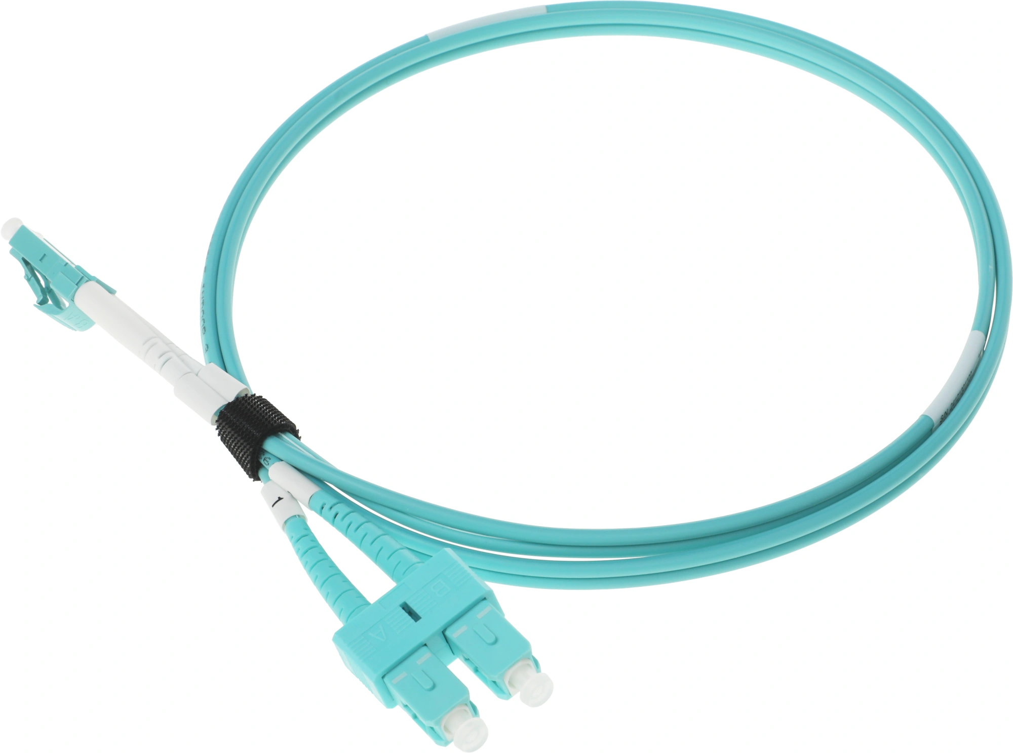 Патч-корд Lanmaster LAN-2LC-2SC/OM3-1.0 2x50/125 OM3 LC дуплекс-SC дуплекс 1м LSZH — миниатюра 2