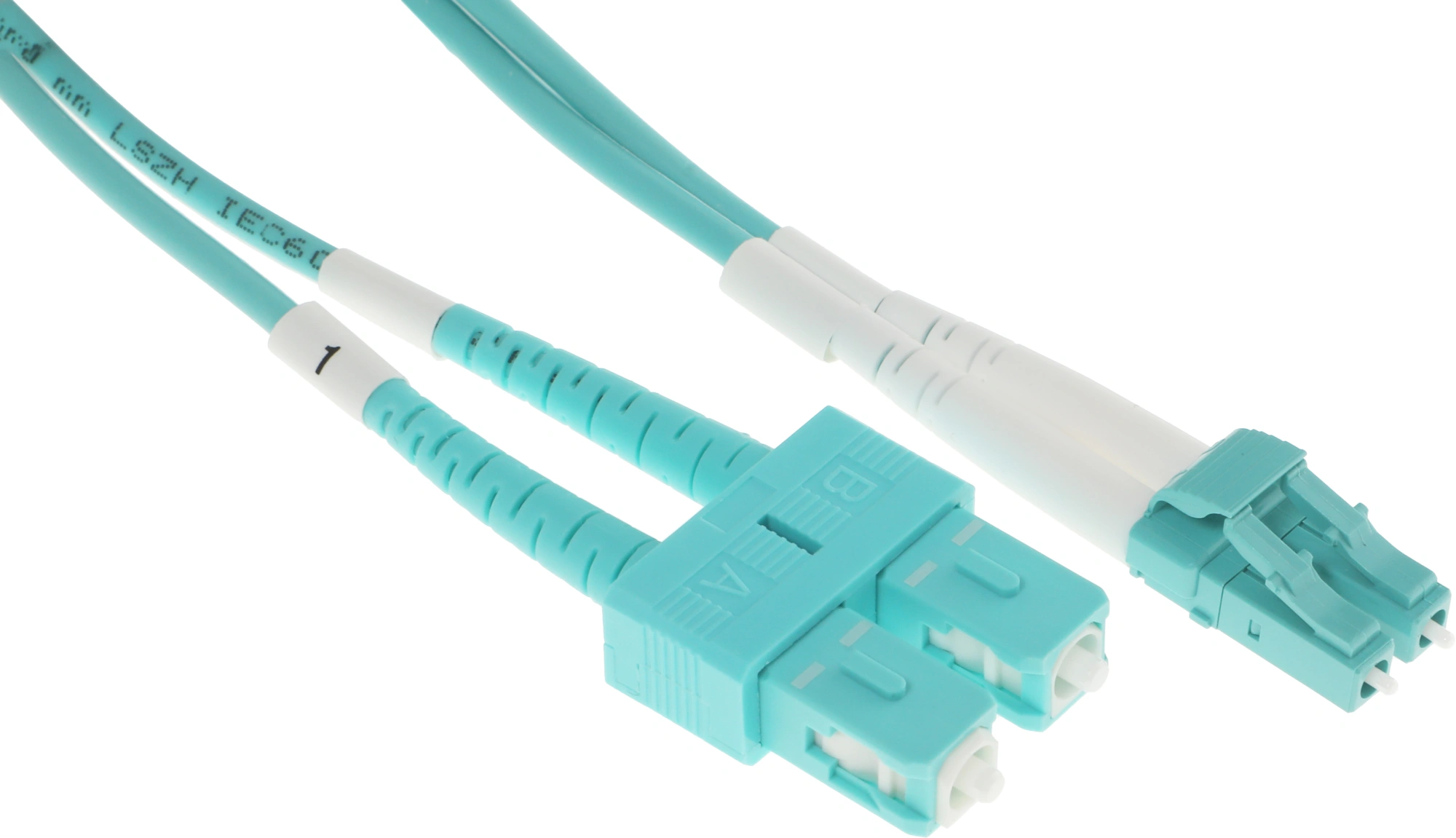 Патч-корд Lanmaster LAN-2LC-2SC/OM3-1.0 2x50/125 OM3 LC дуплекс-SC дуплекс 1м LSZH — миниатюра 3