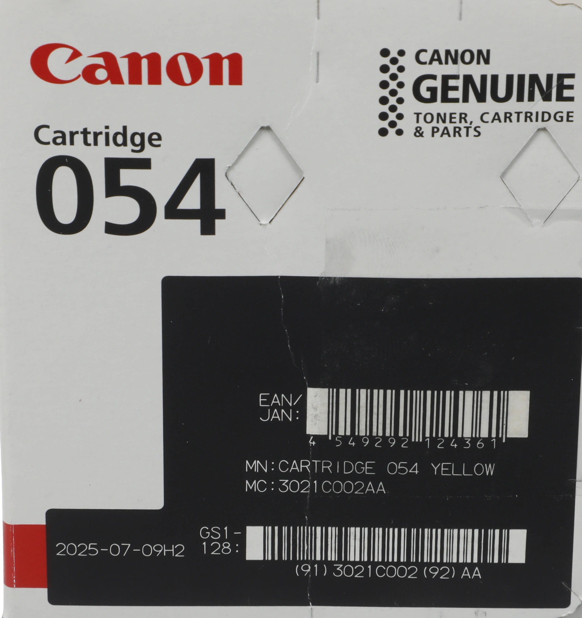 Картридж лазерный Canon 054Y 3021C002/003 желтый бар.в компл. (1200стр.) для Canon MF645Cx/MF643Cdw/MF641Cw/LBP623Cdw/621Cw — миниатюра 2