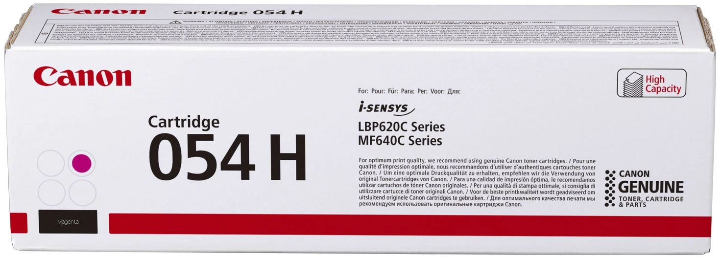 Картридж лазерный Canon 054HM 3026C002 пурпурный бар.в компл. (2300стр.) для Canon MF645Cx/MF643Cdw/MF641Cw/LBP623Cdw/621Cw — миниатюра 4