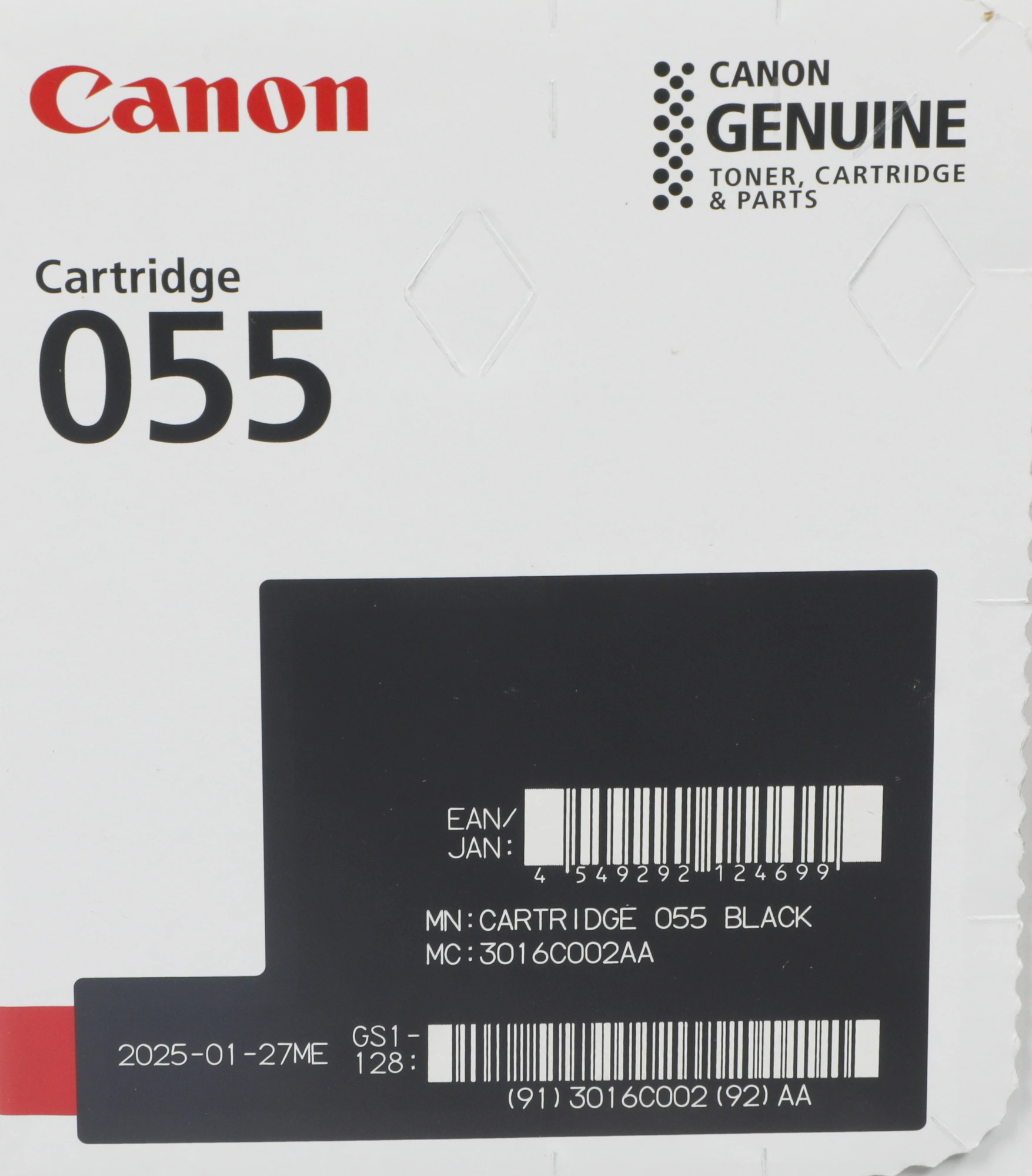 Картридж лазерный Canon 055BK 3016C002 черный бар.в компл. (2300стр.) для Canon LBP663Cdw/LBP664Cx/MF746Cx/MF742Cdw/MF744Cdw — миниатюра 2