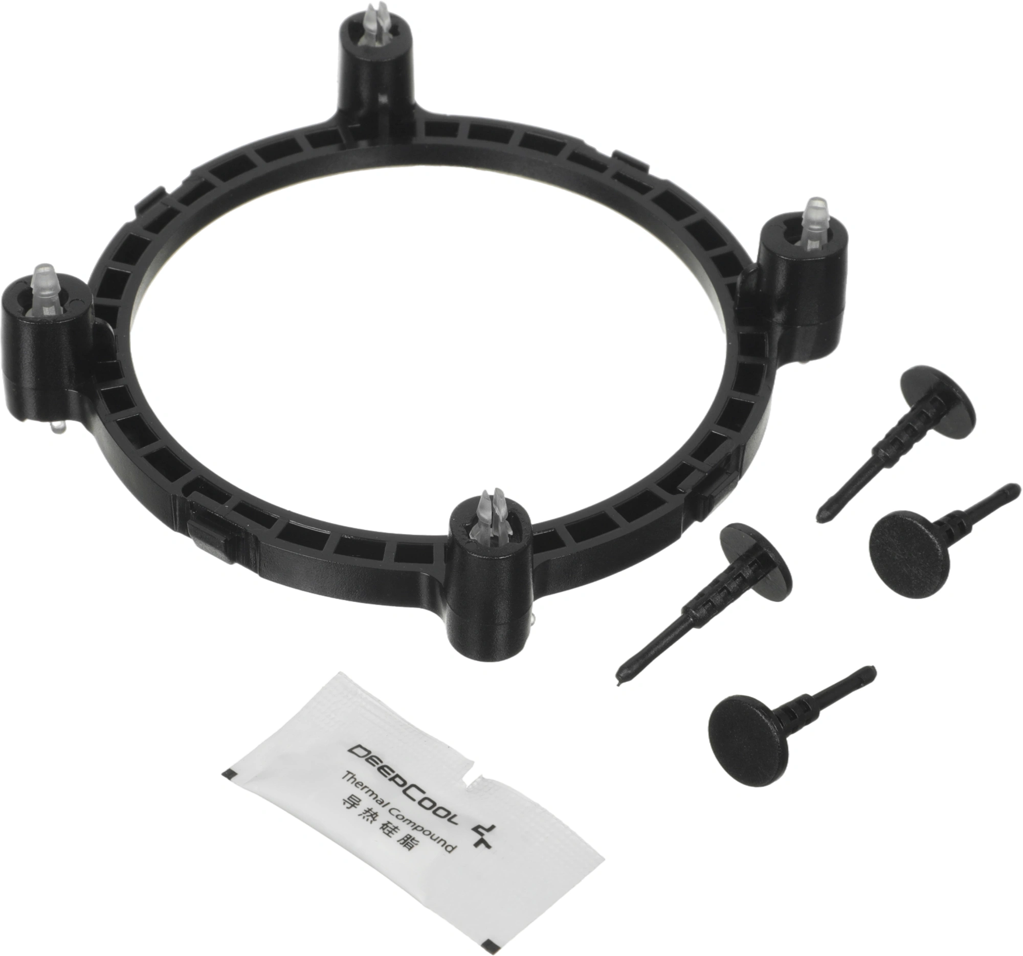 Устройство охлаждения(кулер) Deepcool Gamma Hunter Soc-AM5/AM4/1151/1200 черный 3-pin 21dB Al 95W 252gr Ret (DP-MCAL-HT) — фото 1