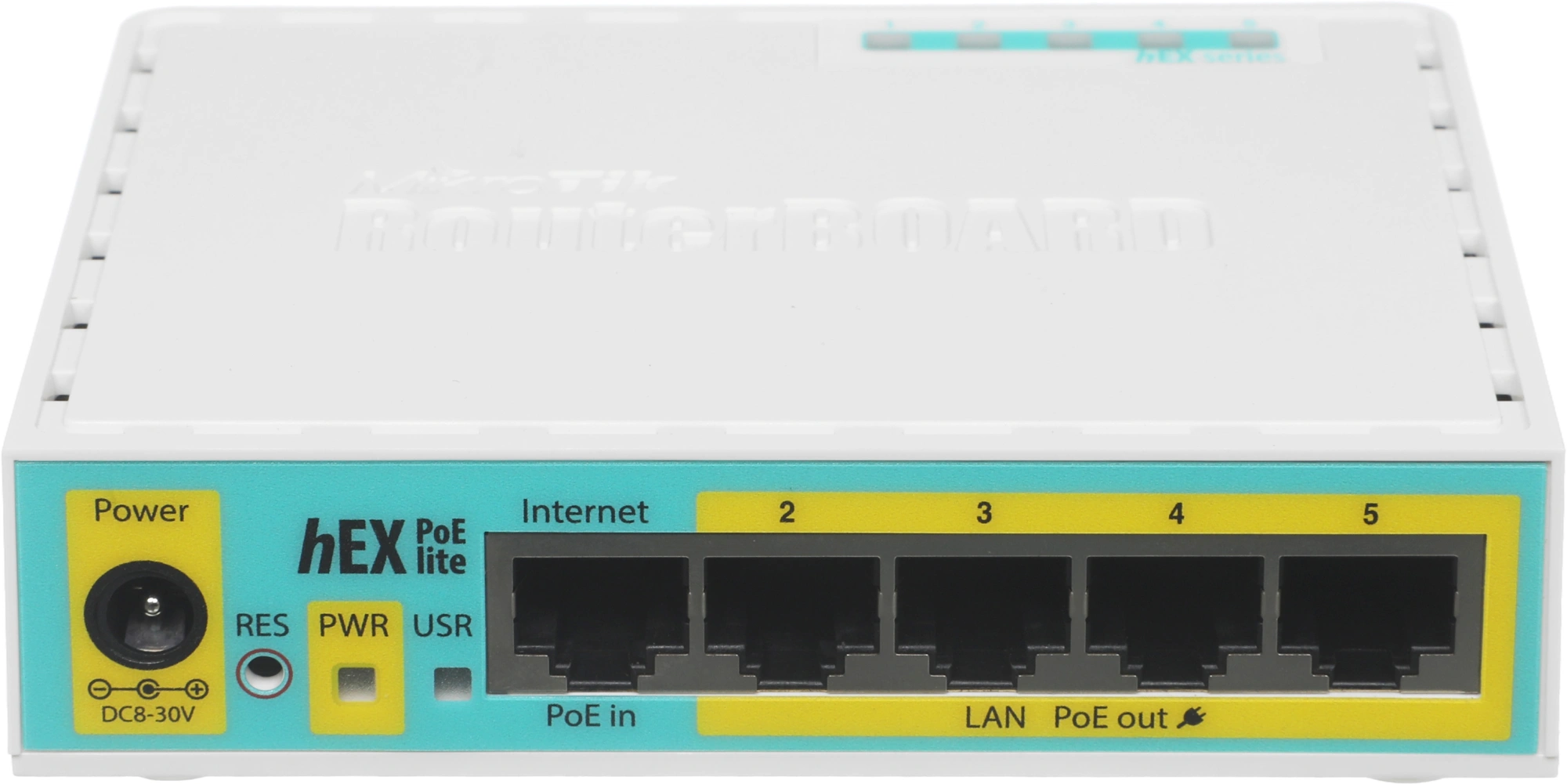 Роутер MikroTik hEX PoE lite (RB750UPR2) 10/100BASE-TX белый — миниатюра 3