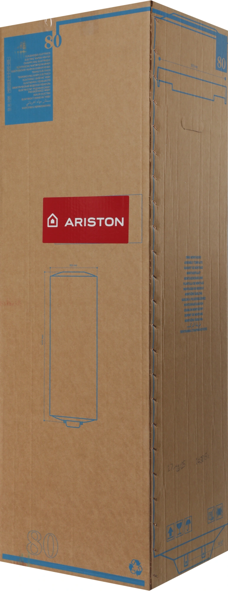 Водонагреватель Ariston Dune1 R 80 V 1,5K SLIM PL 1.5кВт 80л электрический настенный/белый — миниатюра 13