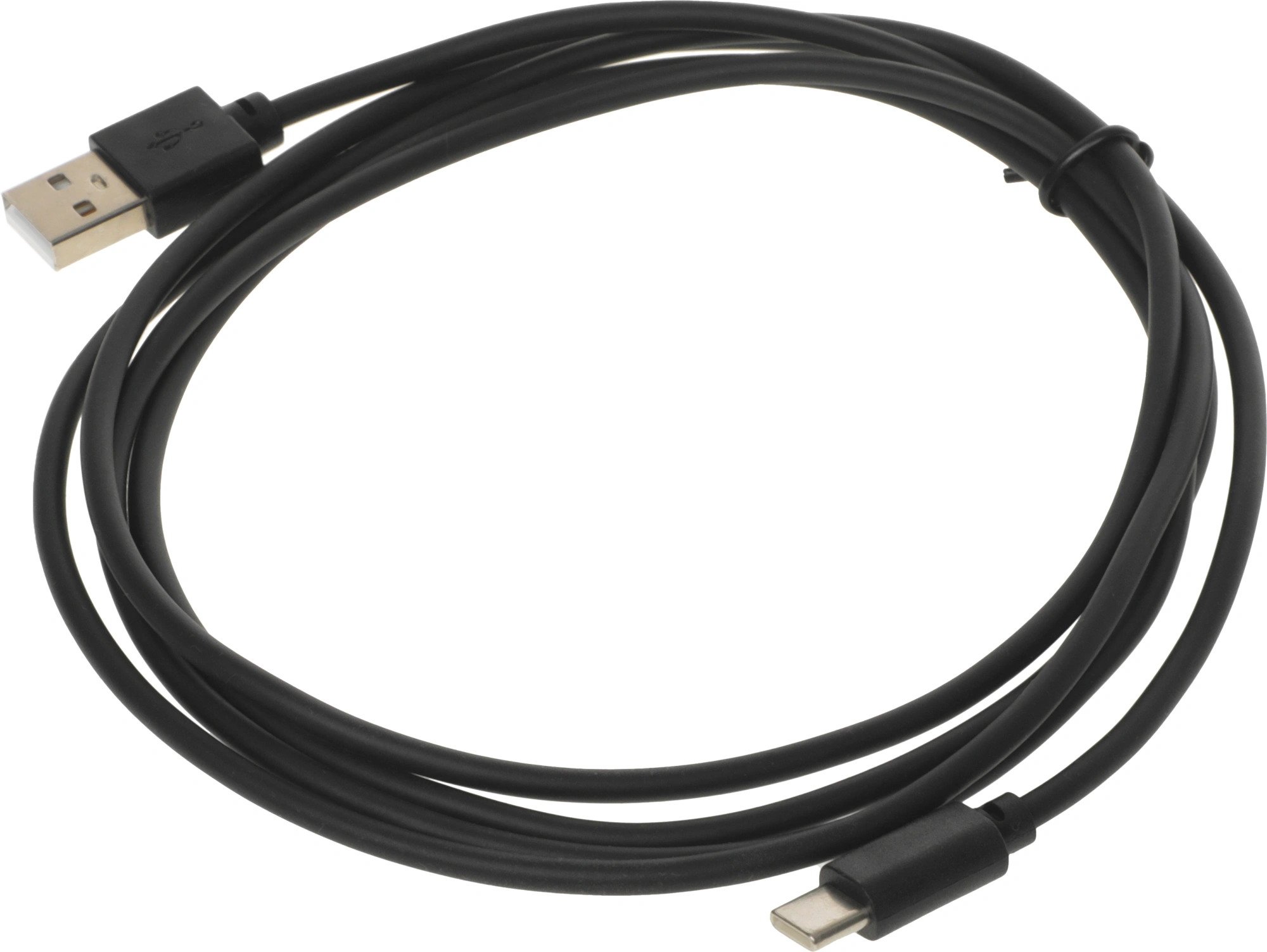 Кабель USB (m)-USB Type-C (m) 1.8м черный — миниатюра 2