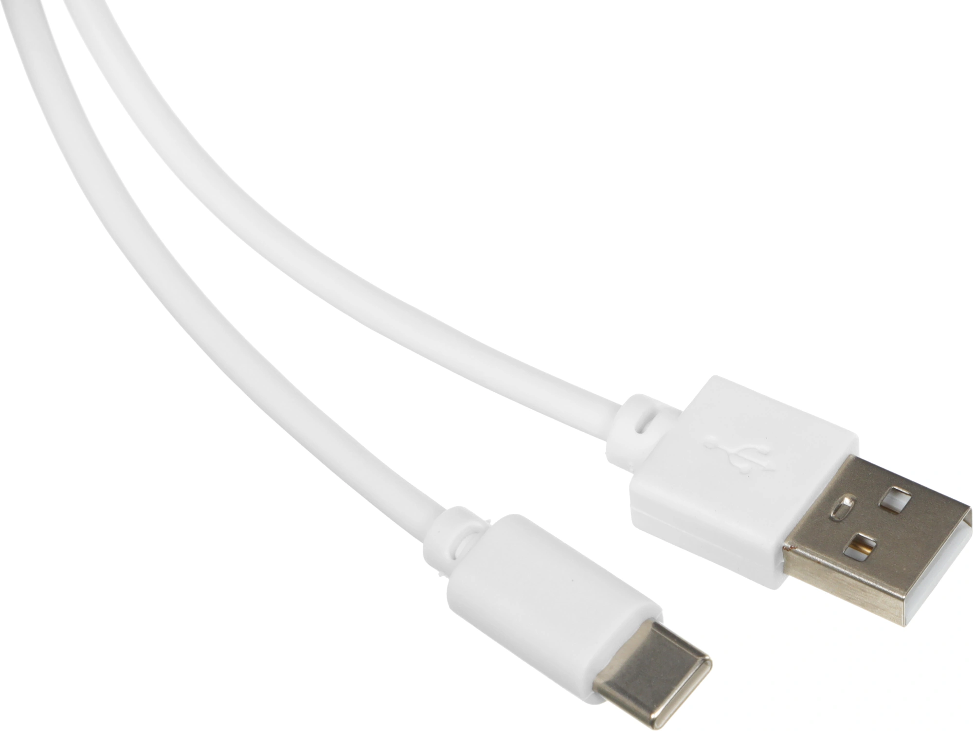 Кабель ver2.0 USB (m)-USB Type-C (m) 1м белый — миниатюра 2
