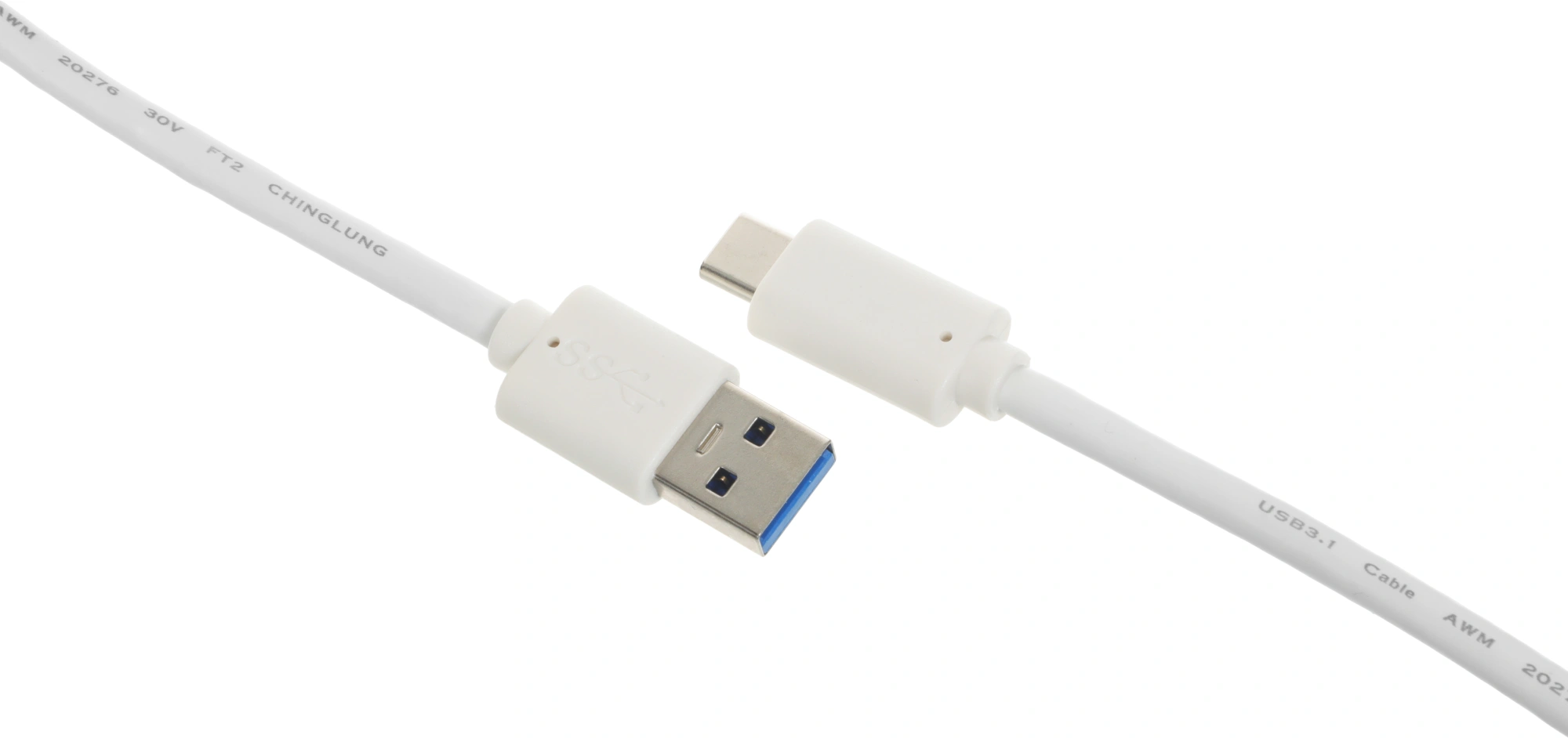 Кабель Buro BHP USB-TPC-3W USB (m)-USB Type-C (m) 3м белый — миниатюра 2