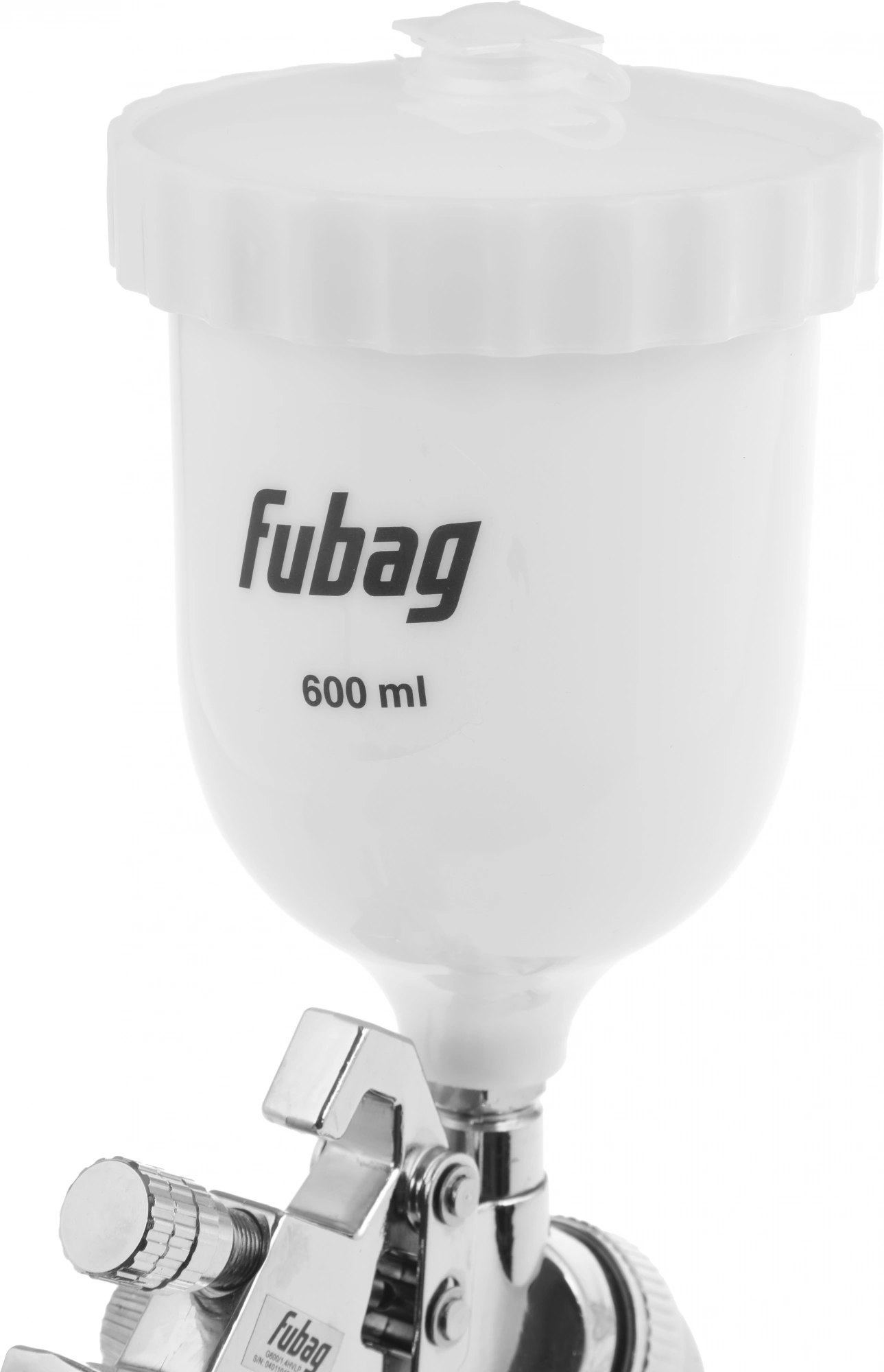 Краскораспылитель Fubag Мастер G600/1.4 HVLP 198л/мин соп.:1.4мм бак:0.6л — миниатюра 7