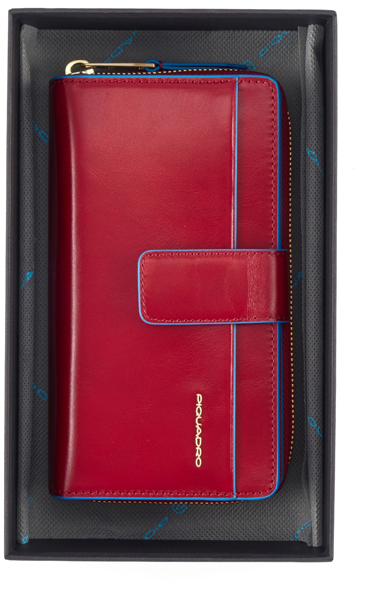 Кошелек женский Piquadro Blue Square PD1354B2R/R красный натур.кожа — миниатюра 3