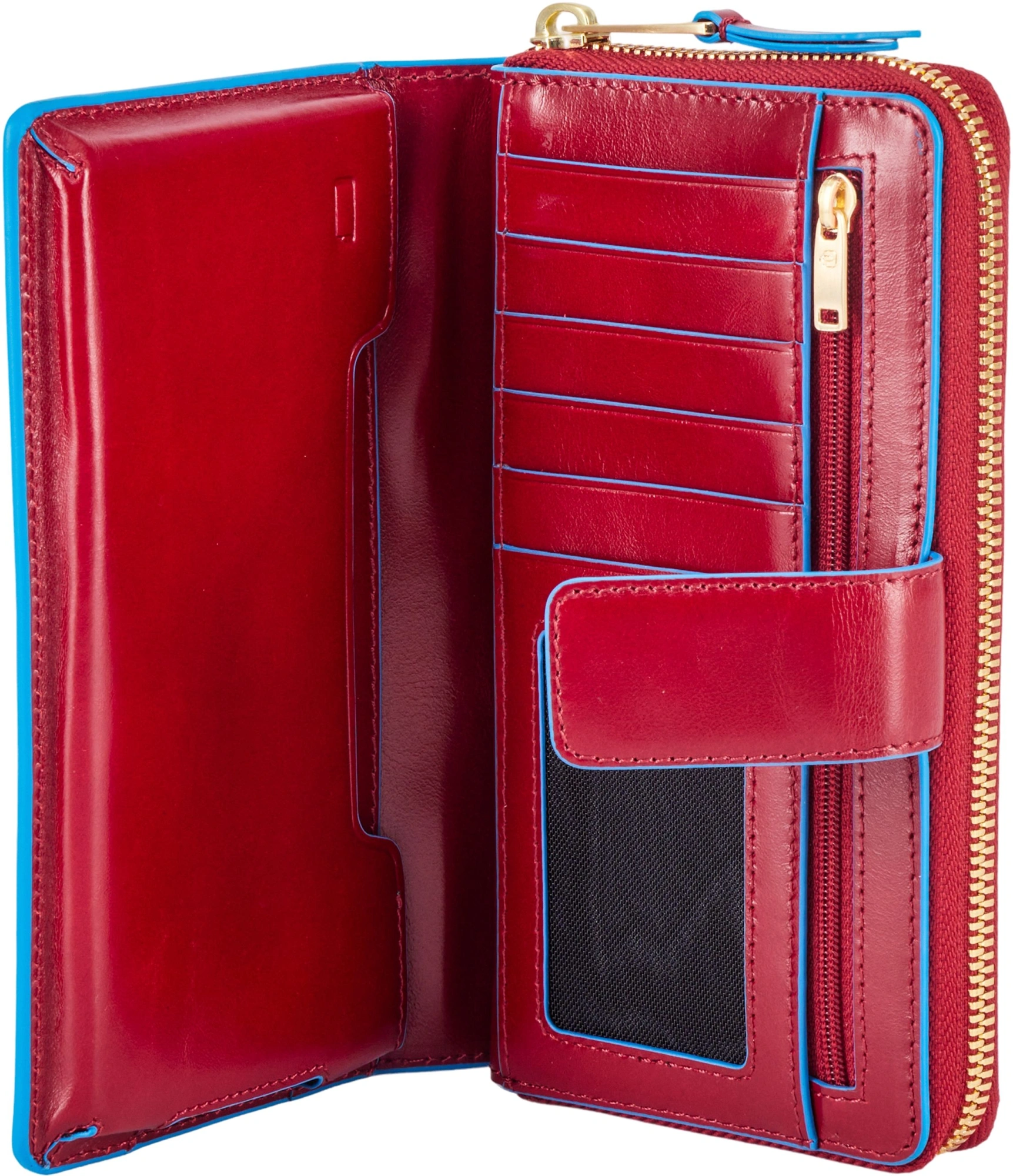 Кошелек женский Piquadro Blue Square PD1354B2R/R красный натур.кожа — миниатюра 6