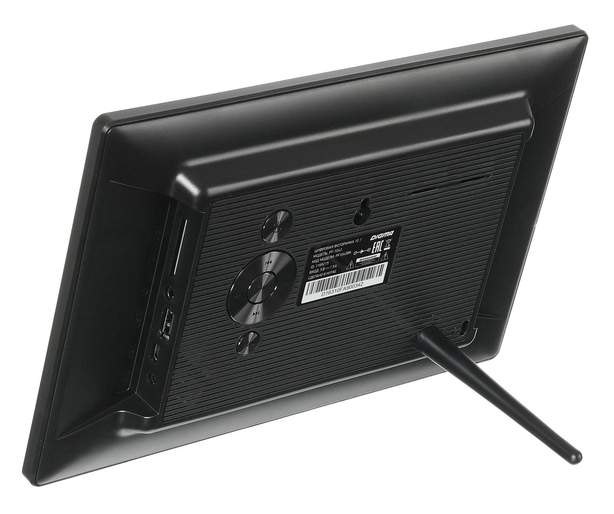 Фоторамка Digma 10.1" PF-1043 IPS 1280x800 черный пластик ПДУ Видео — миниатюра 8