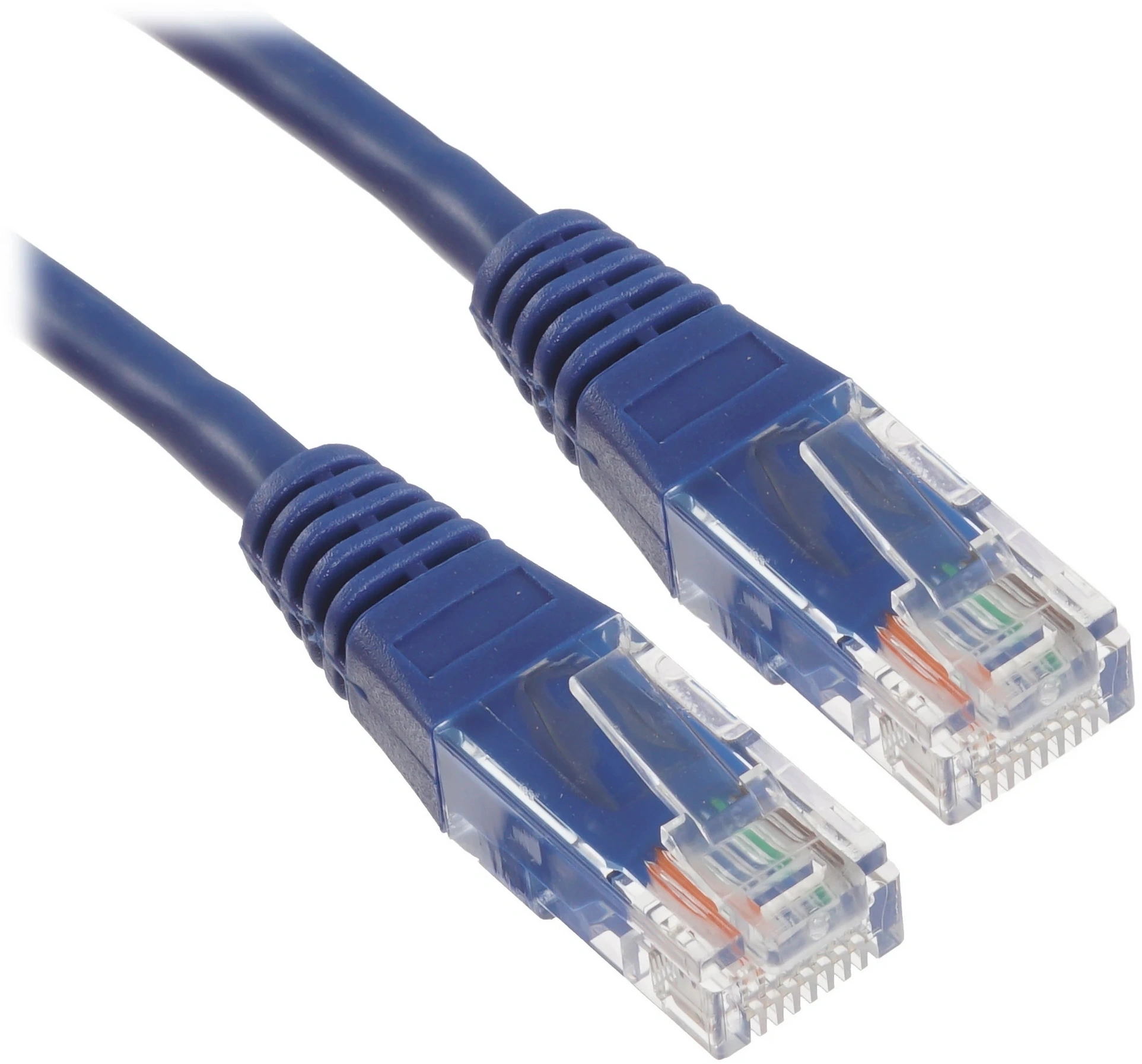 Патч-корд Lanmaster TWT-45-45-2.0-BL UTP RJ-45 вил.-вилка RJ-45 кат.5E 2м синий ПВХ (уп.:1шт) — миниатюра 3