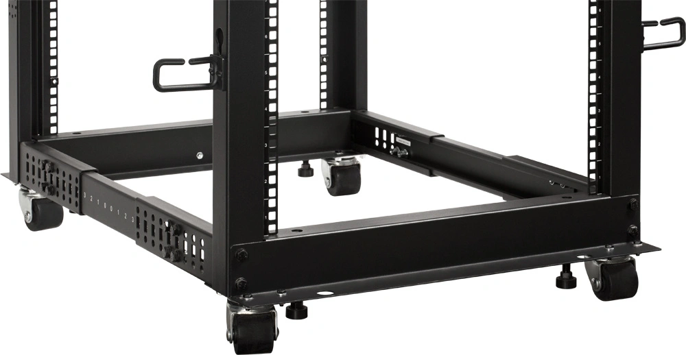 Полка выдвижная Lanmaster TWT-RACK2-S4-ADJ/45 1U нагр.:45кг. 19" черный — миниатюра 5