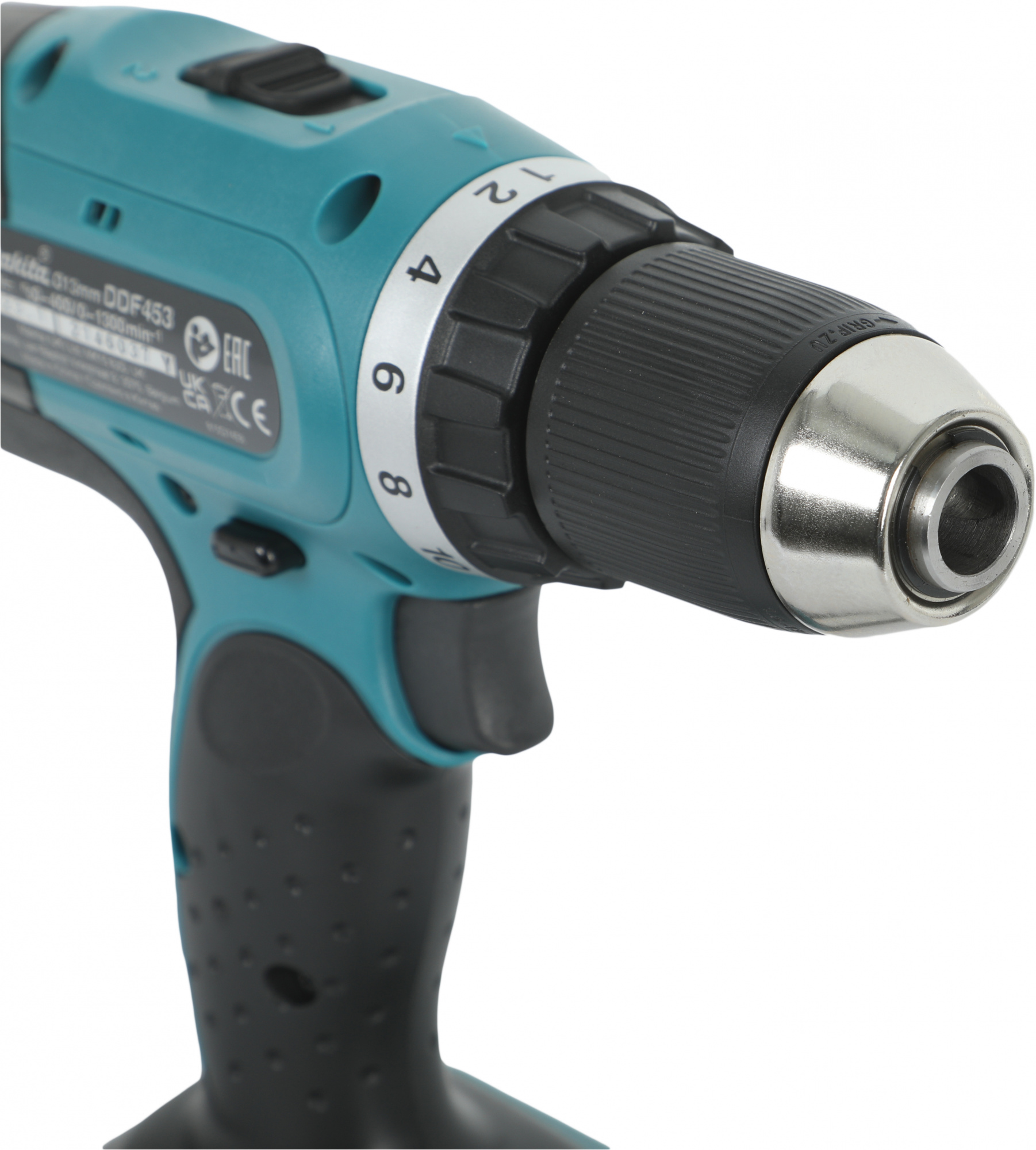 Дрель-шуруповерт Makita DDF453RFE аккум. патрон:быстрозажимной (кейс в комплекте) — миниатюра 13