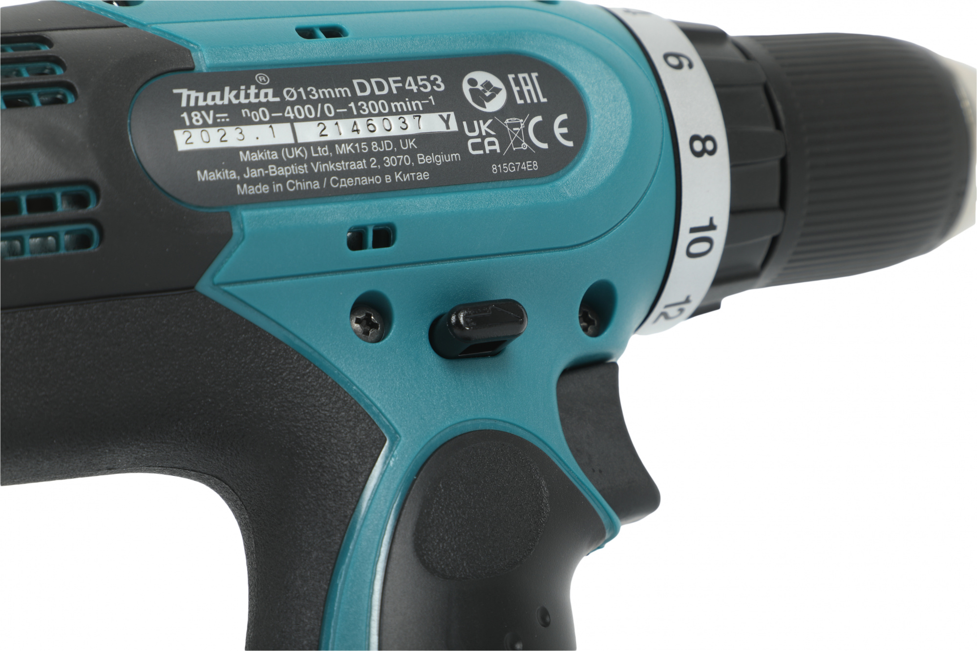 Дрель-шуруповерт Makita DDF453RFE аккум. патрон:быстрозажимной (кейс в комплекте) — миниатюра 17