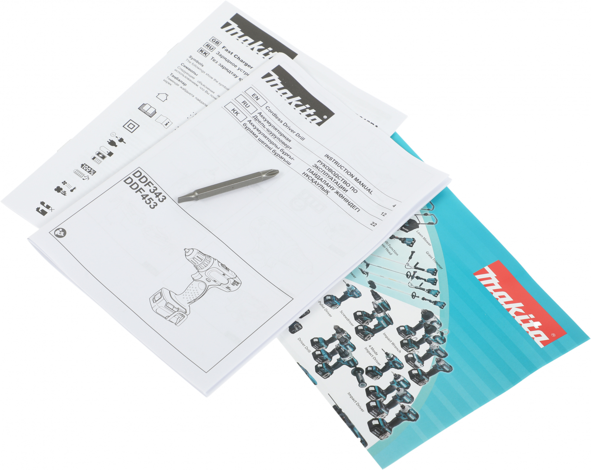Дрель-шуруповерт Makita DDF453RFE аккум. патрон:быстрозажимной (кейс в комплекте) — миниатюра 21