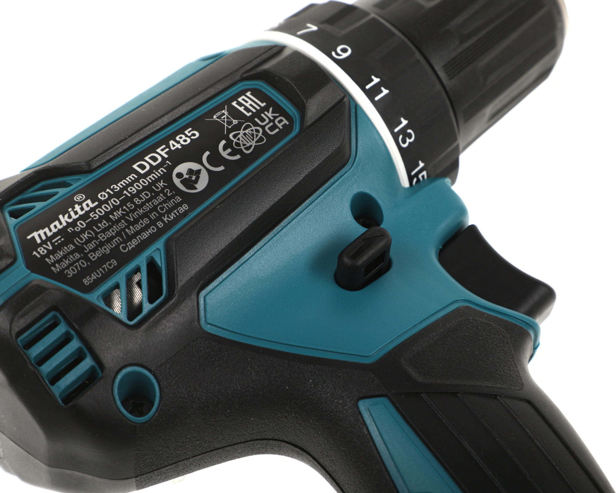 Дрель-шуруповерт Makita DDF485Z аккум. патрон:быстрозажимной — миниатюра 13