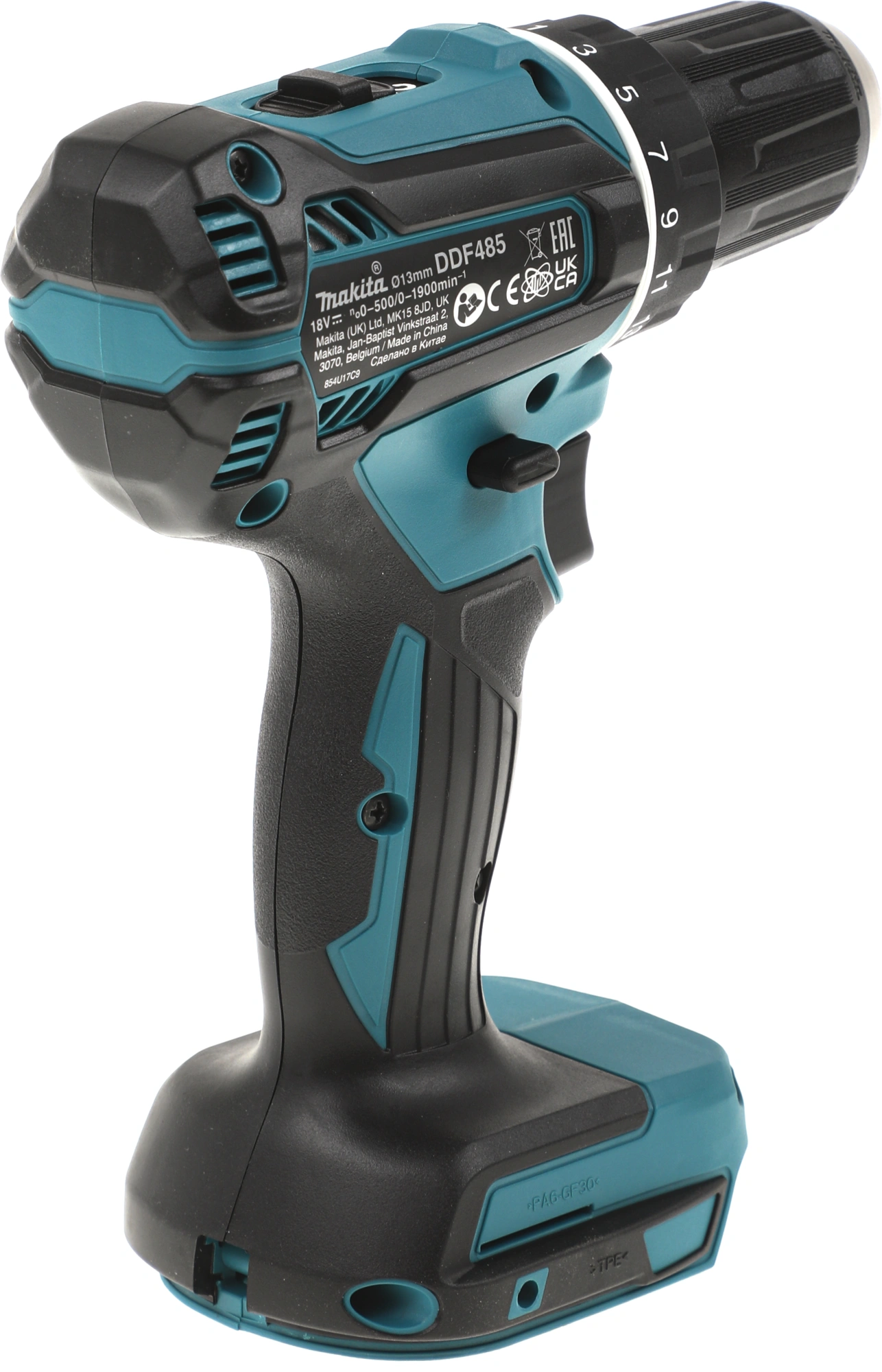 Дрель-шуруповерт Makita DDF485Z аккум. патрон:быстрозажимной — миниатюра 6