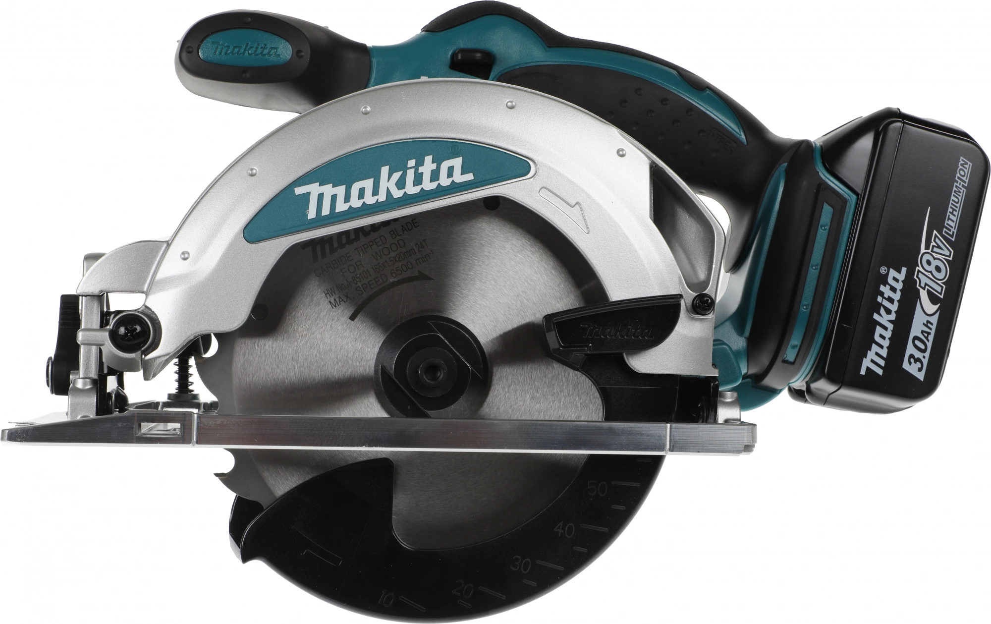 Циркулярная пила (дисковая) Makita DSS610RF (ручная) D диска.:165мм — миниатюра 5