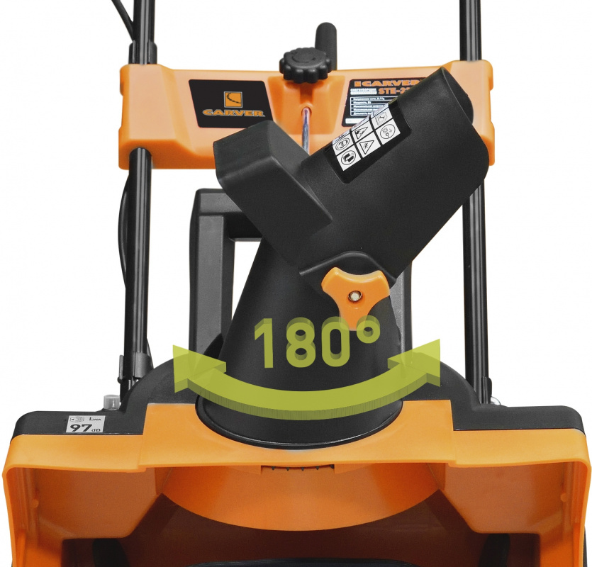 Снегоуборщик электр. Carver STE 2346 2.3кВт — миниатюра 4