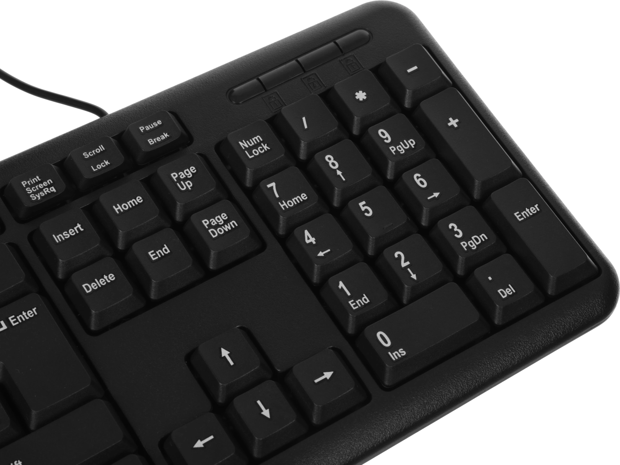 Клавиатура Оклик 90MV2 черный USB (1185967) кабель 1.8м — миниатюра 17