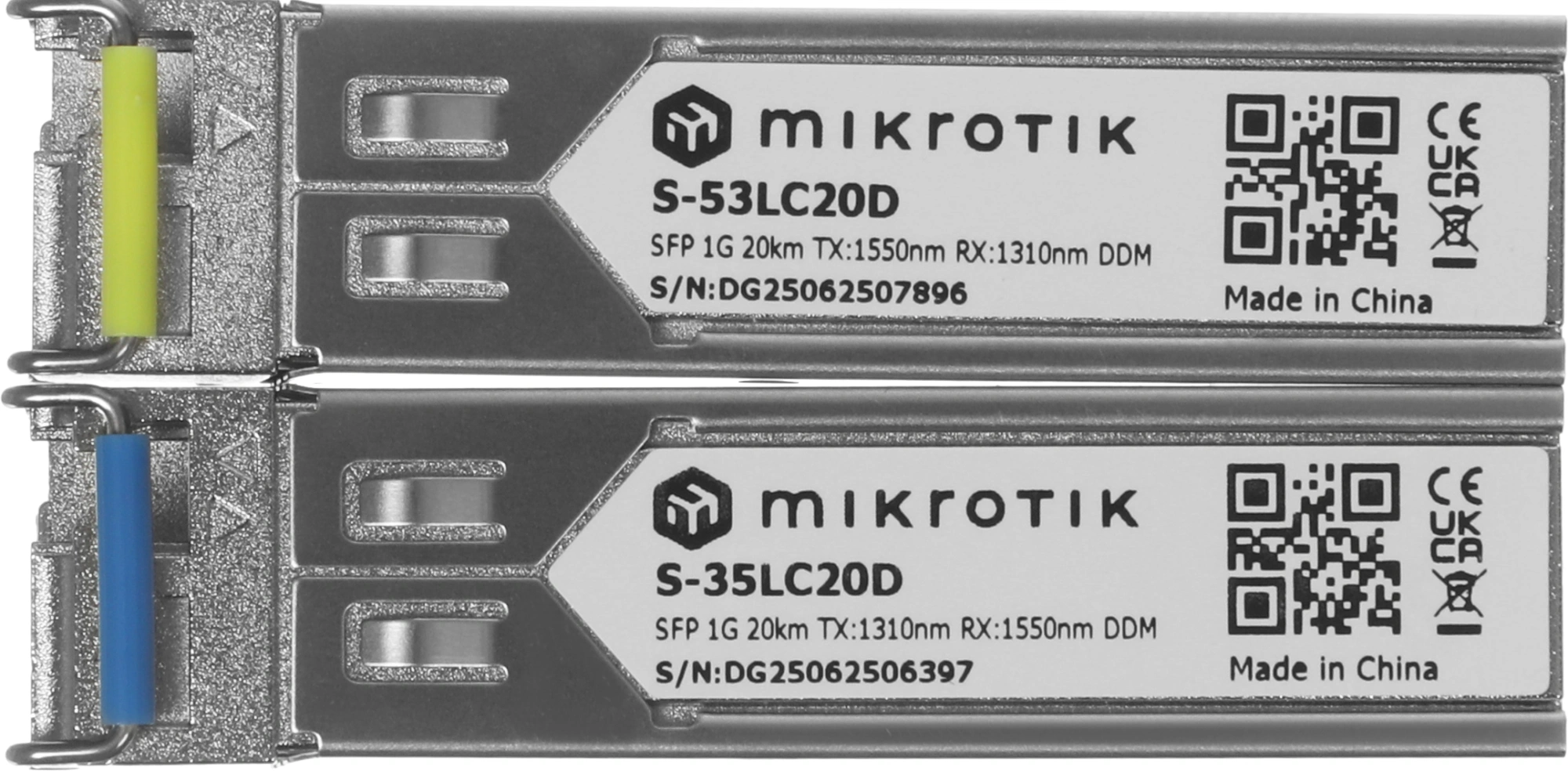 Трансивер MikroTik S-3553LC20D SM 1.25Гбит/с — миниатюра 5