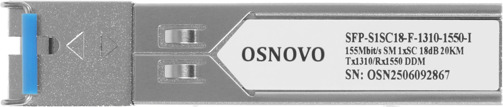 Модуль Osnovo SFP-S1SC18-F-1310-1550-I — миниатюра 2