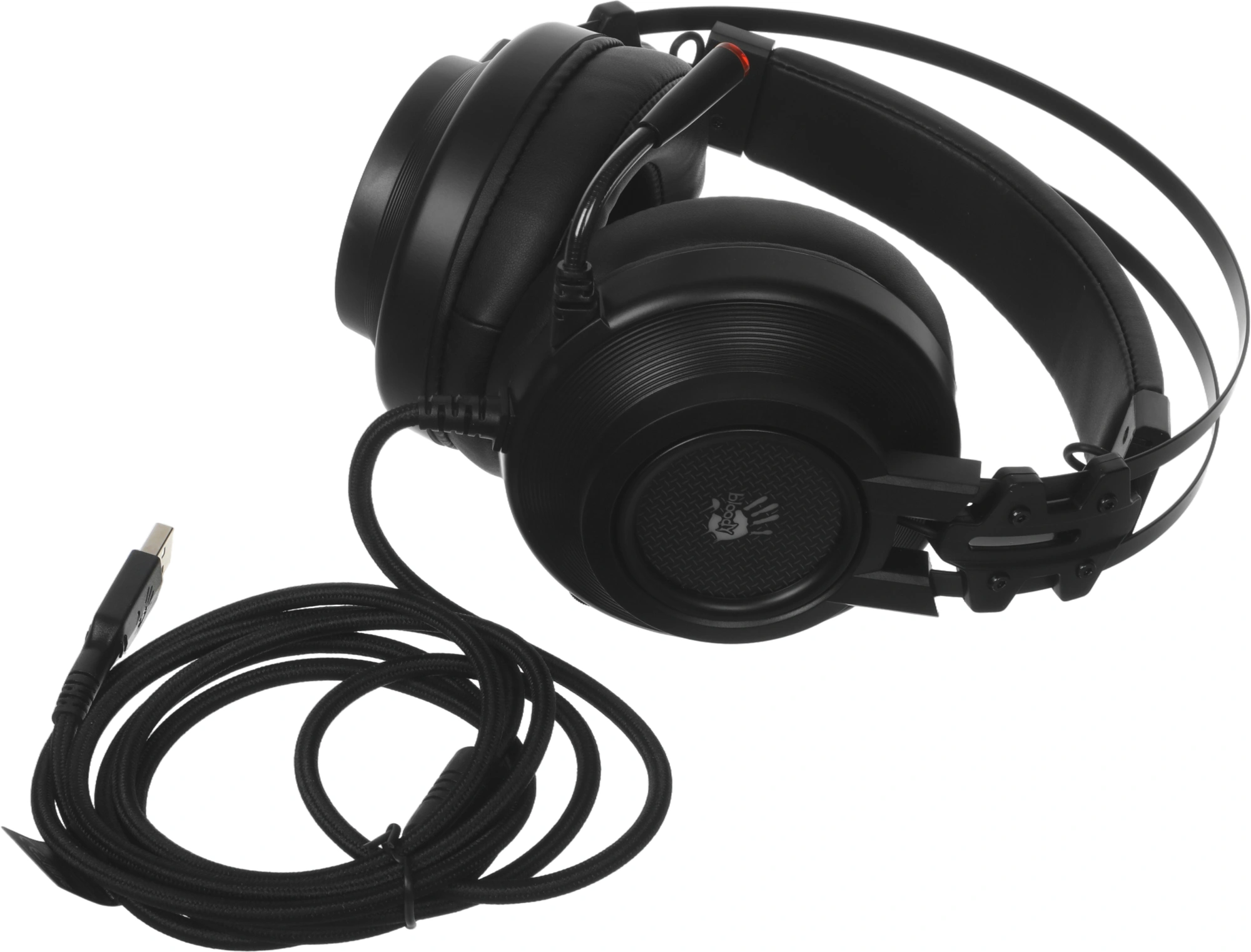 Наушники с микрофоном A4Tech Bloody G525 черный 2м мониторные оголовье (G525 BLACK) — миниатюра 6