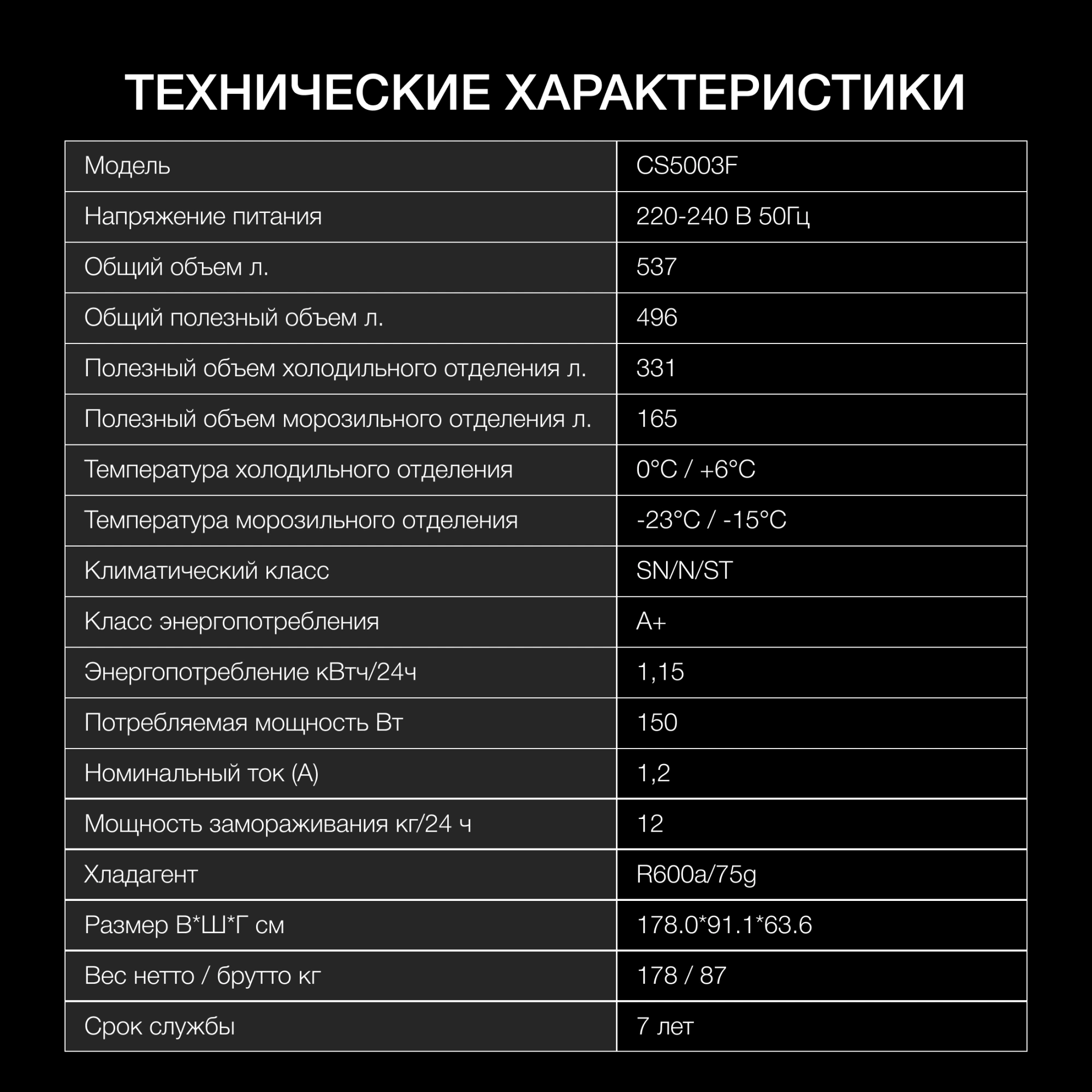 Холодильник Hyundai CS5003F 2-хкамерн. черная сталь инвертер — миниатюра 22