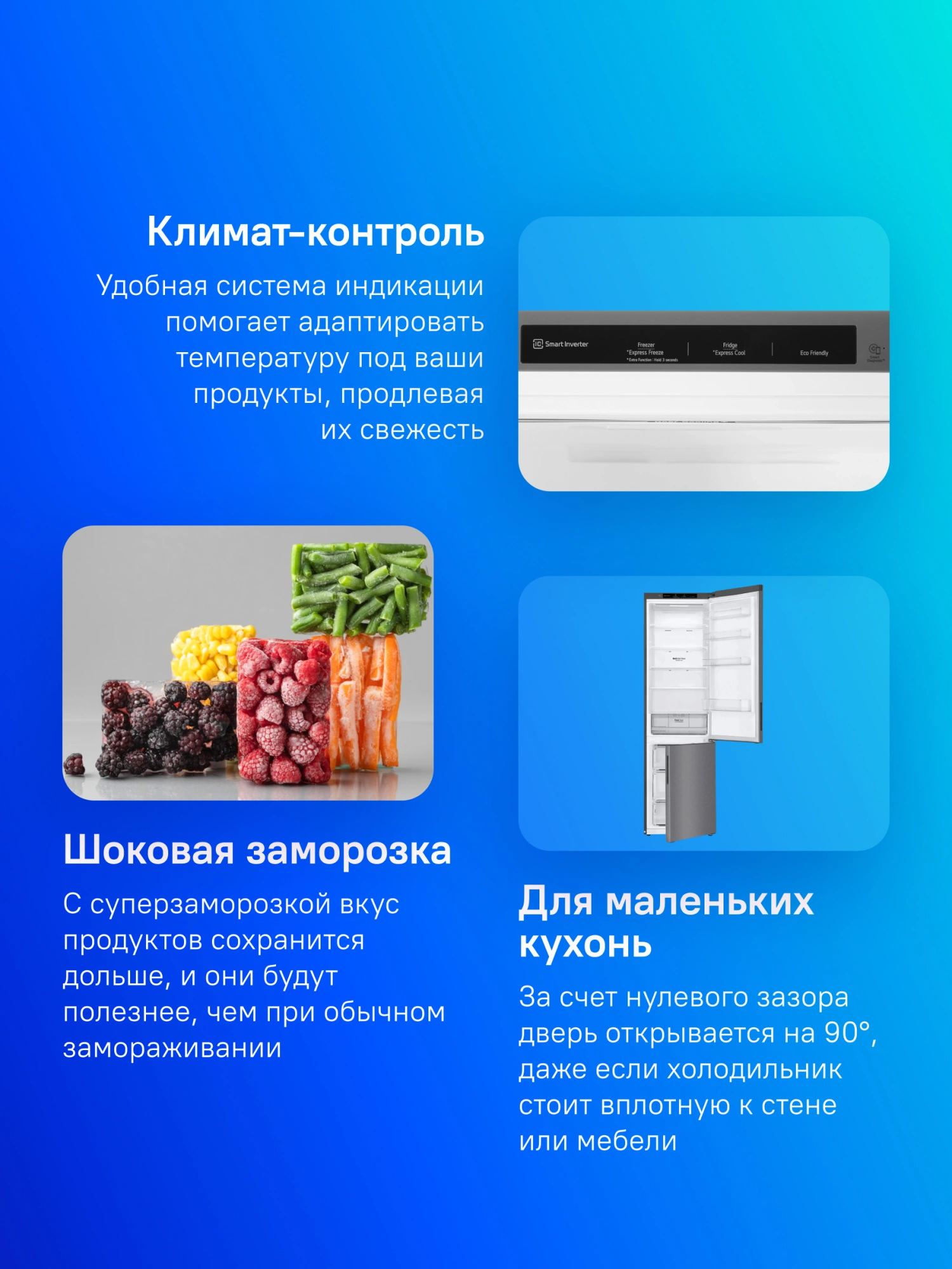 Холодильник LG GA-B509CLCL 2-хкамерн. графит мат. инвертер — миниатюра 13