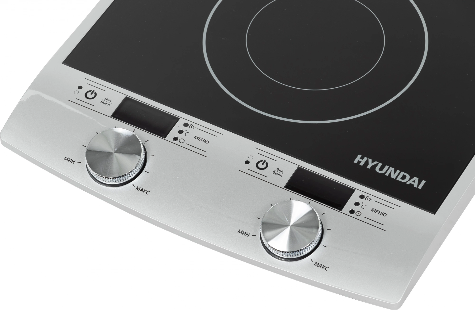 Плита Индукционная Hyundai HYC-0103 серебристый/черный стеклокерамика (настольная) — миниатюра 7