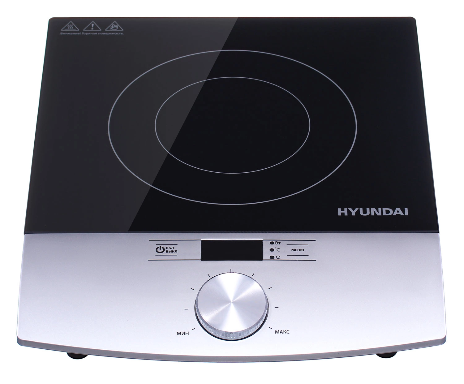 Плита Индукционная Hyundai HYC-0102 серебристый/черный стеклокерамика (настольная) — миниатюра 15