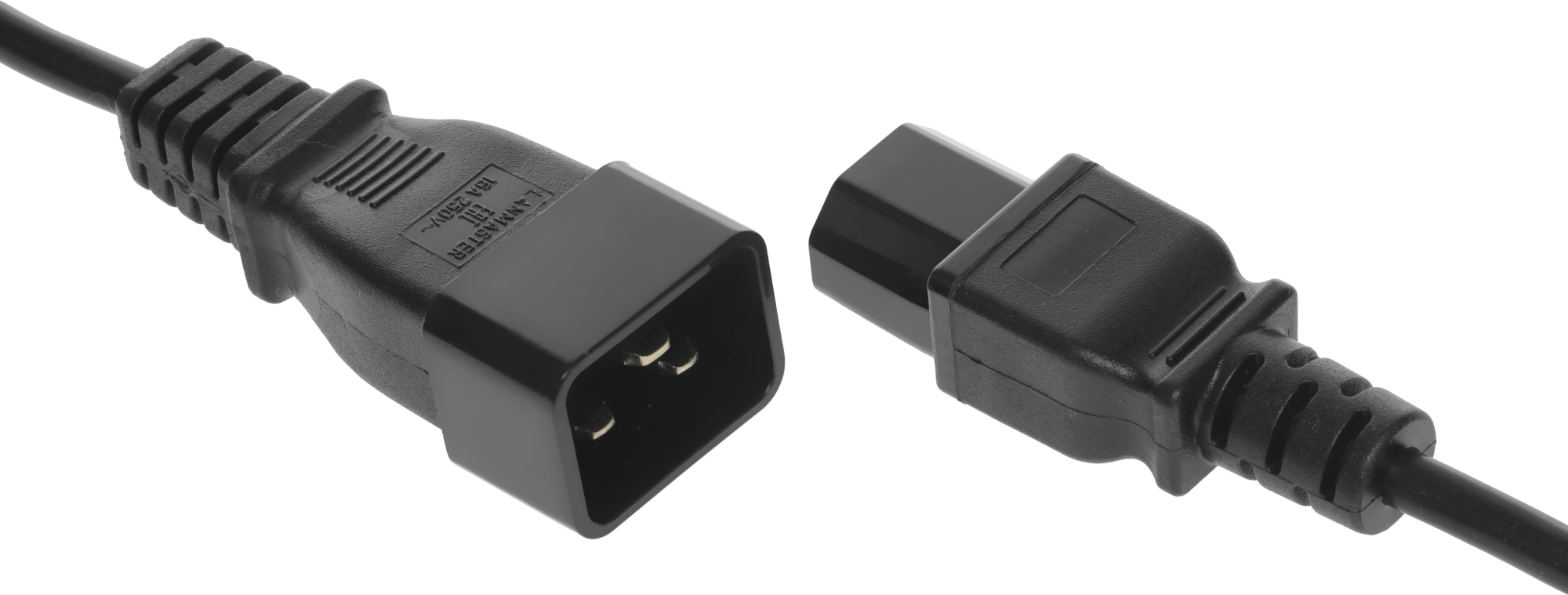 Шнур питания Lanmaster LAN-PP13/20-3.0-BK C13-C20 проводник.:3x0.75мм2 3м 220В 10А черный — миниатюра 3