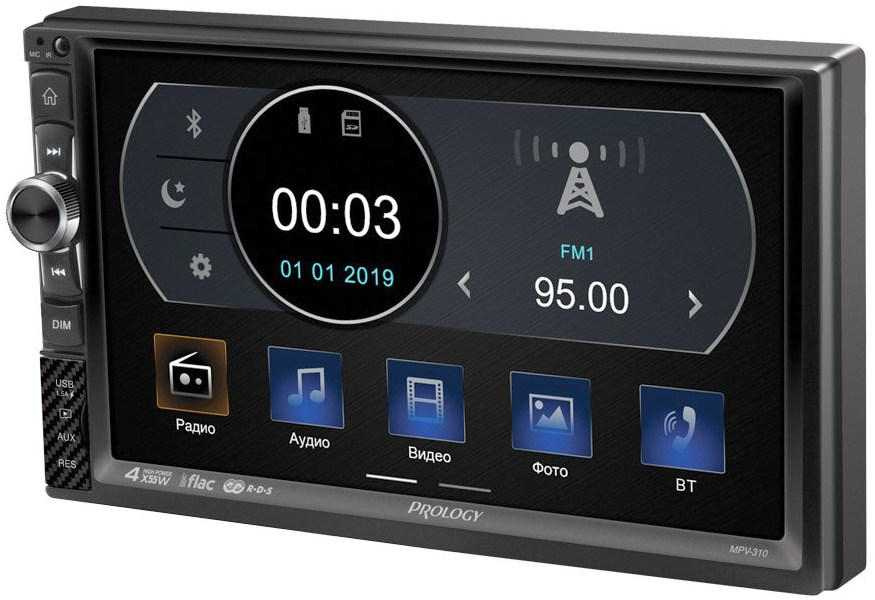 Автомагнитола Prology MPV-310 2DIN 4x55Вт v4.2 7" ПДУ RDS (PRMPV310) — миниатюра 2