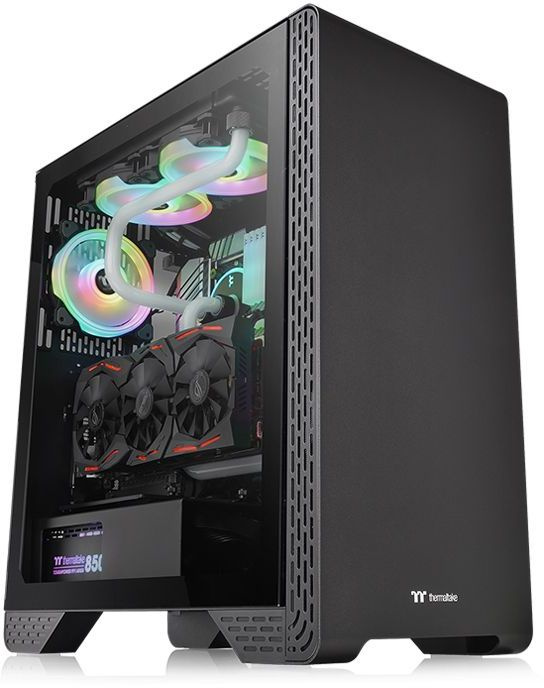 Корпус Thermaltake S300 TG черный без БП ATX 6x120mm 6x140mm 3x200mm 2xUSB2.0 1xUSB3.0 audio bott PSU — фото 1