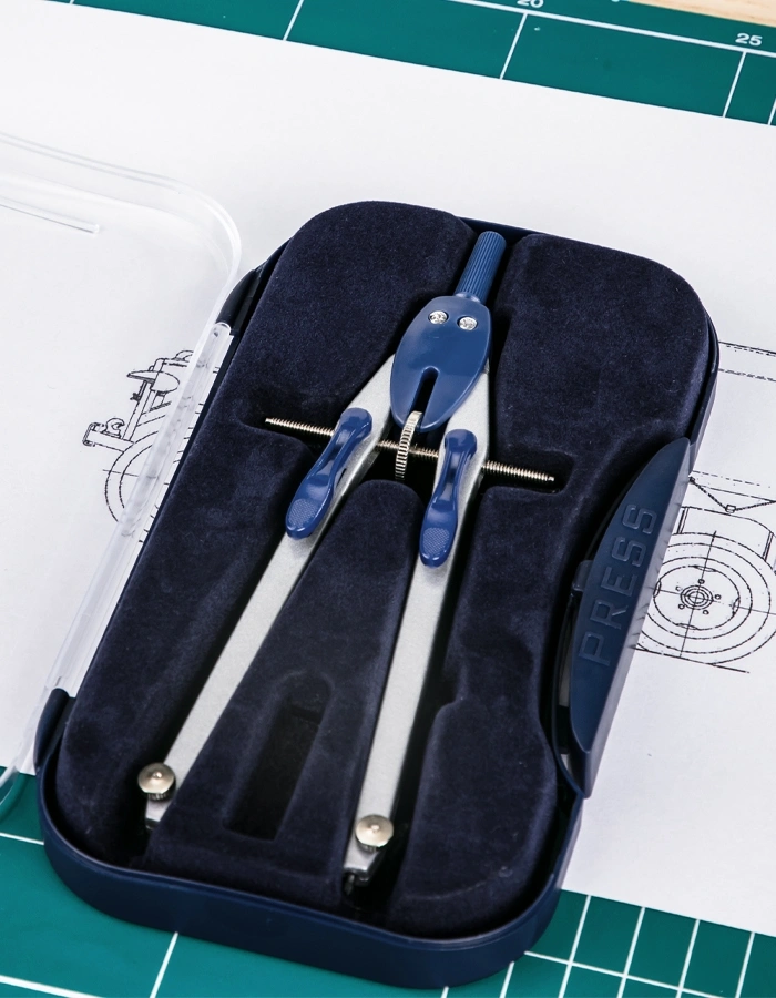Циркуль Deli Accuro EG30994 корпус синий металл в компл.:грифель — миниатюра 6