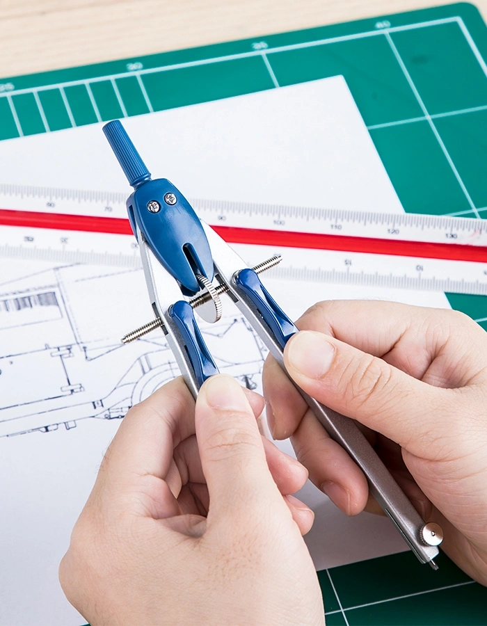 Циркуль Deli Accuro EG30994 корпус синий металл в компл.:грифель — миниатюра 11