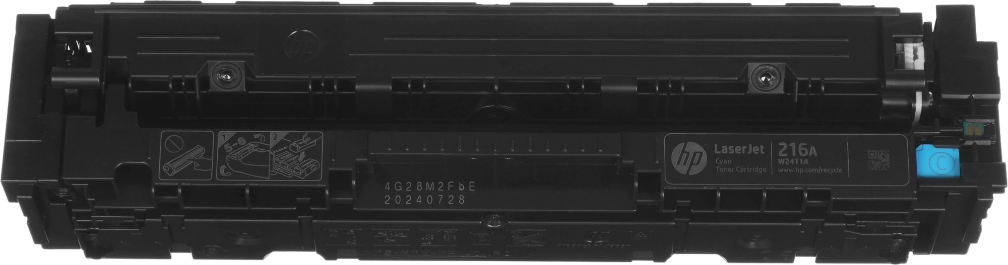 Картридж лазерный HP 216A W2411A голубой бар.в компл. (850стр.) для HP MFP M182/ M183 — миниатюра 9