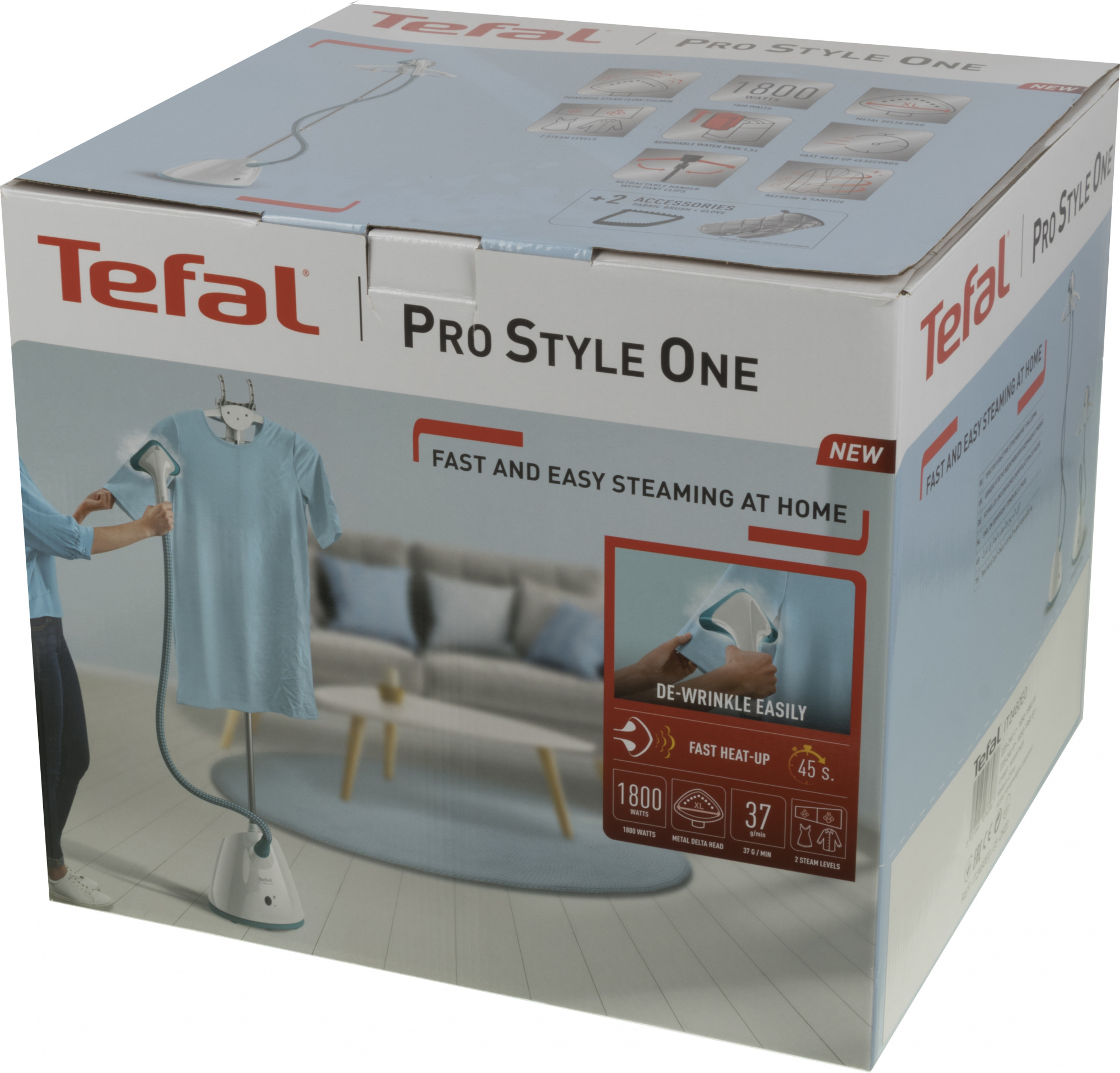Отпариватель напольный Tefal IT2460E0 1800Вт белый/голубой — миниатюра 19