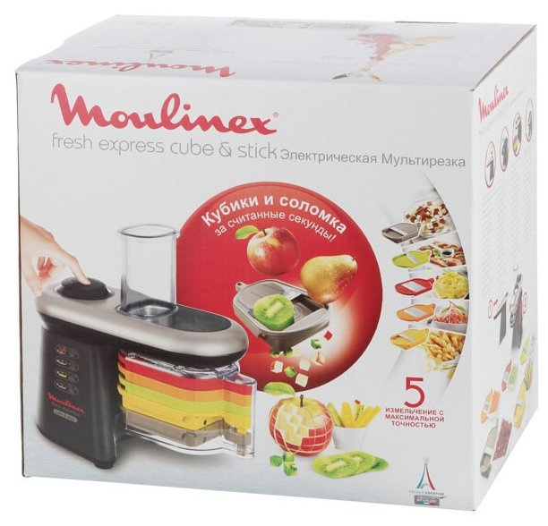Измельчитель электрический Moulinex DJ905832 0.5л. 280Вт черный/серый — миниатюра 7
