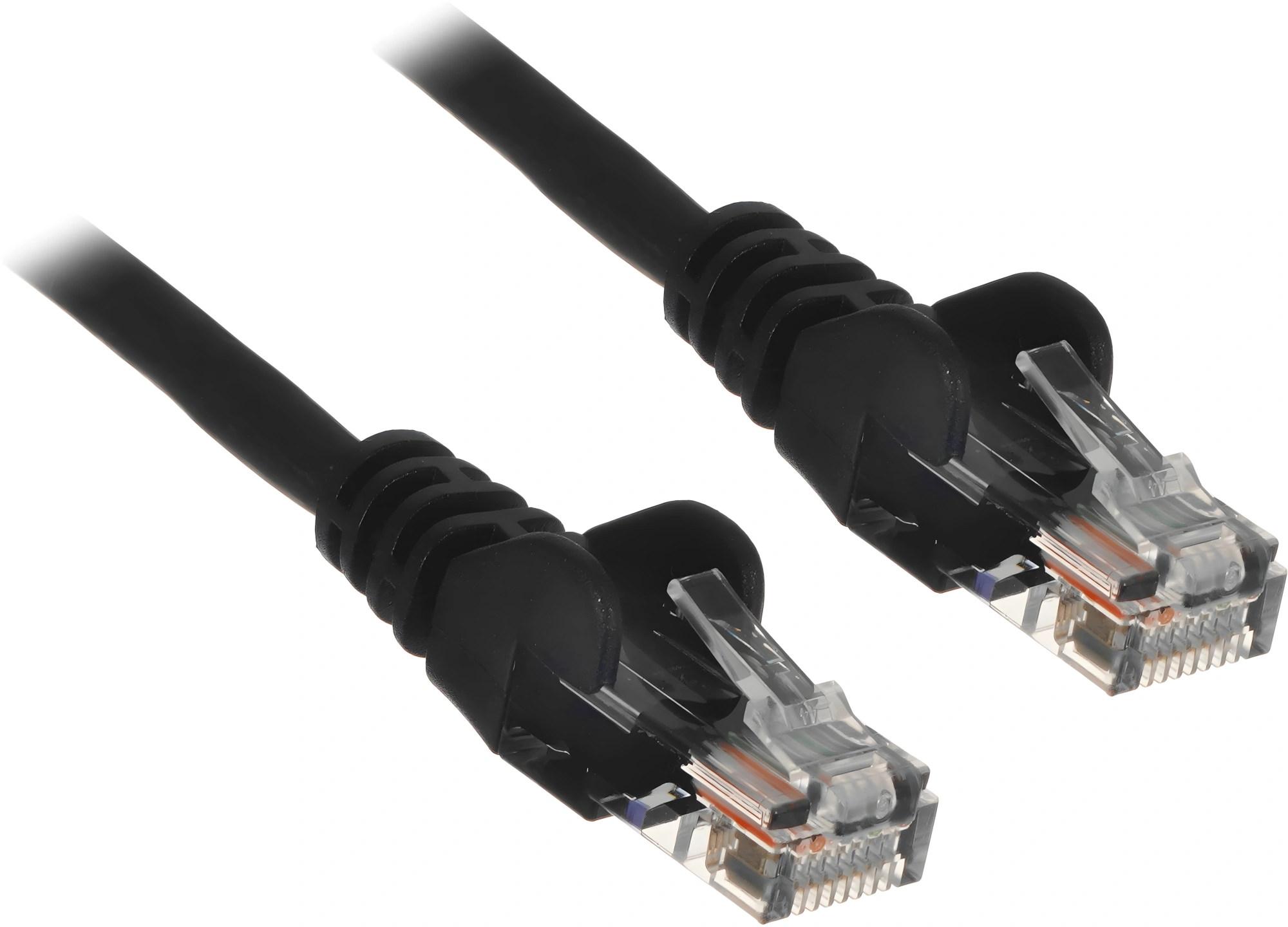Патч-корд Lanmaster LAN-PC45/U5E-5.0-BK UTP RJ-45 вил.-вилка RJ-45 кат.5E 5м черный LSZH (уп.:1шт) — миниатюра 2