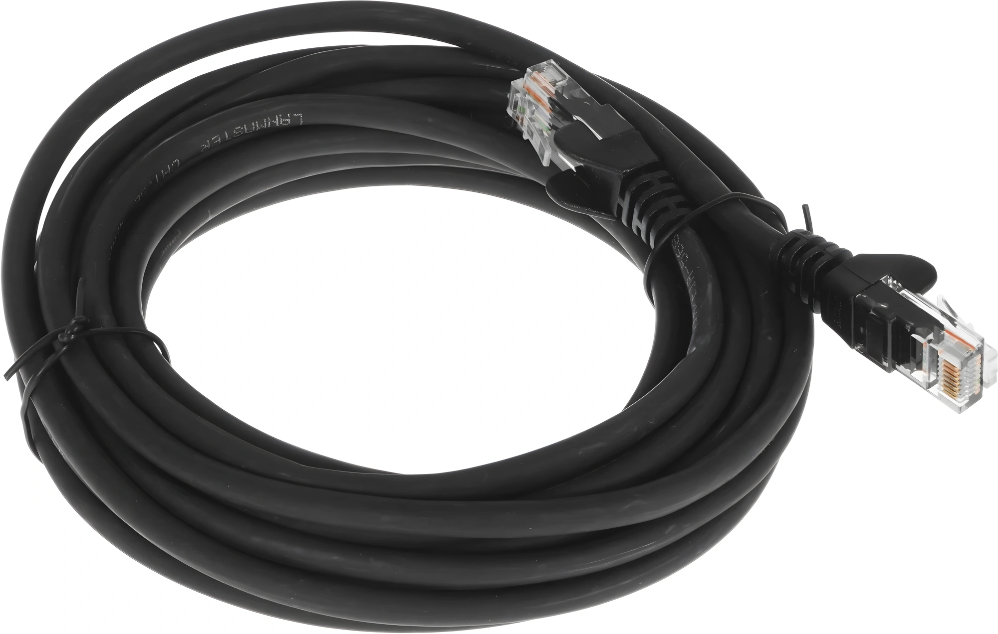 Патч-корд Lanmaster LAN-PC45/U5E-5.0-BK UTP RJ-45 вил.-вилка RJ-45 кат.5E 5м черный LSZH (уп.:1шт) — миниатюра 3