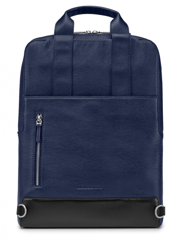 Сумка мужская Moleskine Classic Leather ET84DBVB20 с отделением для ноутбука 15" синяя натур.кожа — миниатюра 2