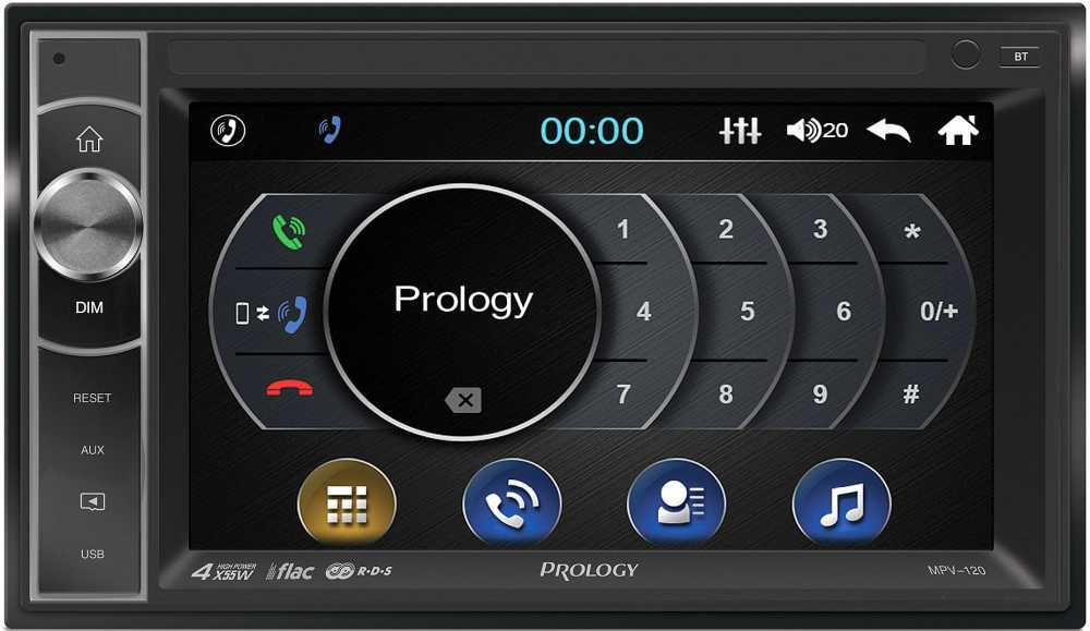 Автомагнитола Prology MPV-120 2DIN 4x55Вт v4.2 6.2" ПДУ RDS (PRMPV120) — фото 1