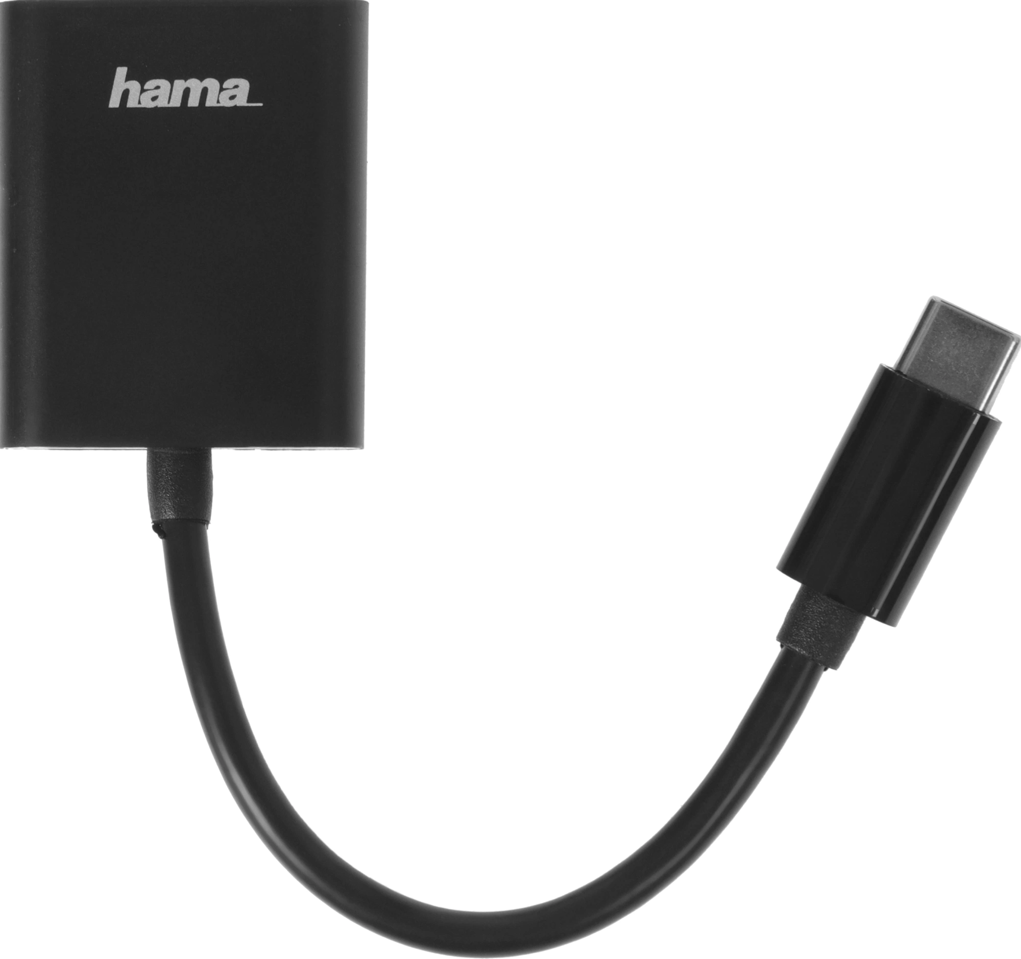 Разветвитель USB 2.0 Hama 1порт. черный (00135748) — миниатюра 4